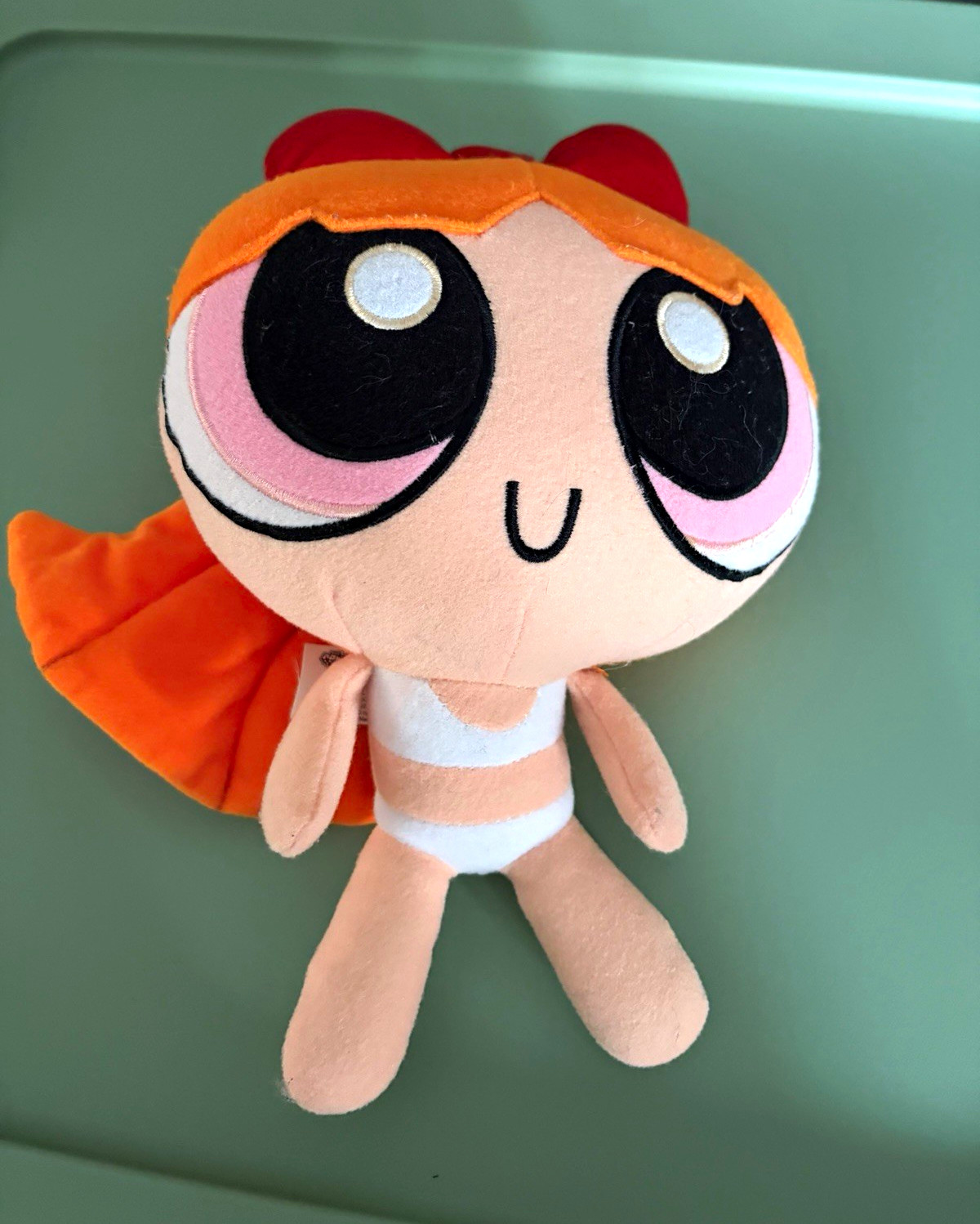 Vintage 1999 Powerpuff Girls Blossom Swimsuit Plush Stuffed Toy Trendmasters