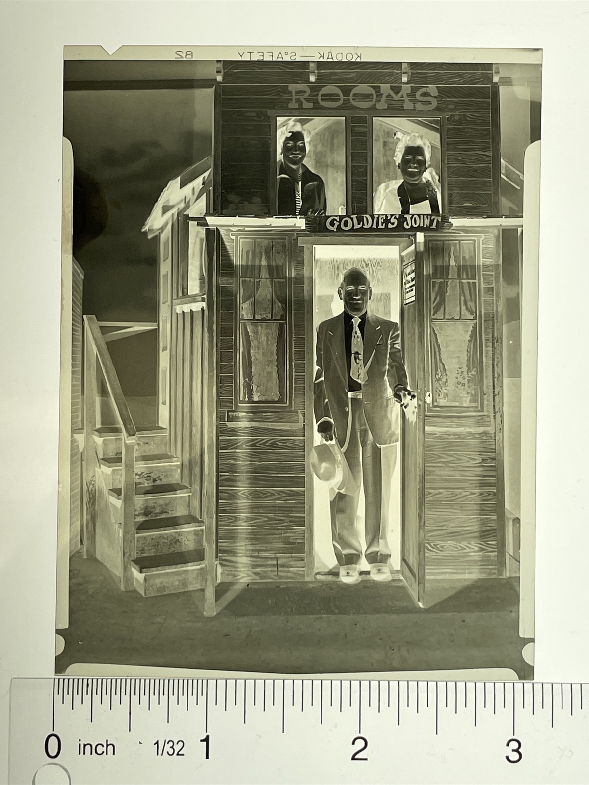 4.25x3.25 Photo Negative Staged Photo Booth Goldie’s Joint Knotts Berry Farm