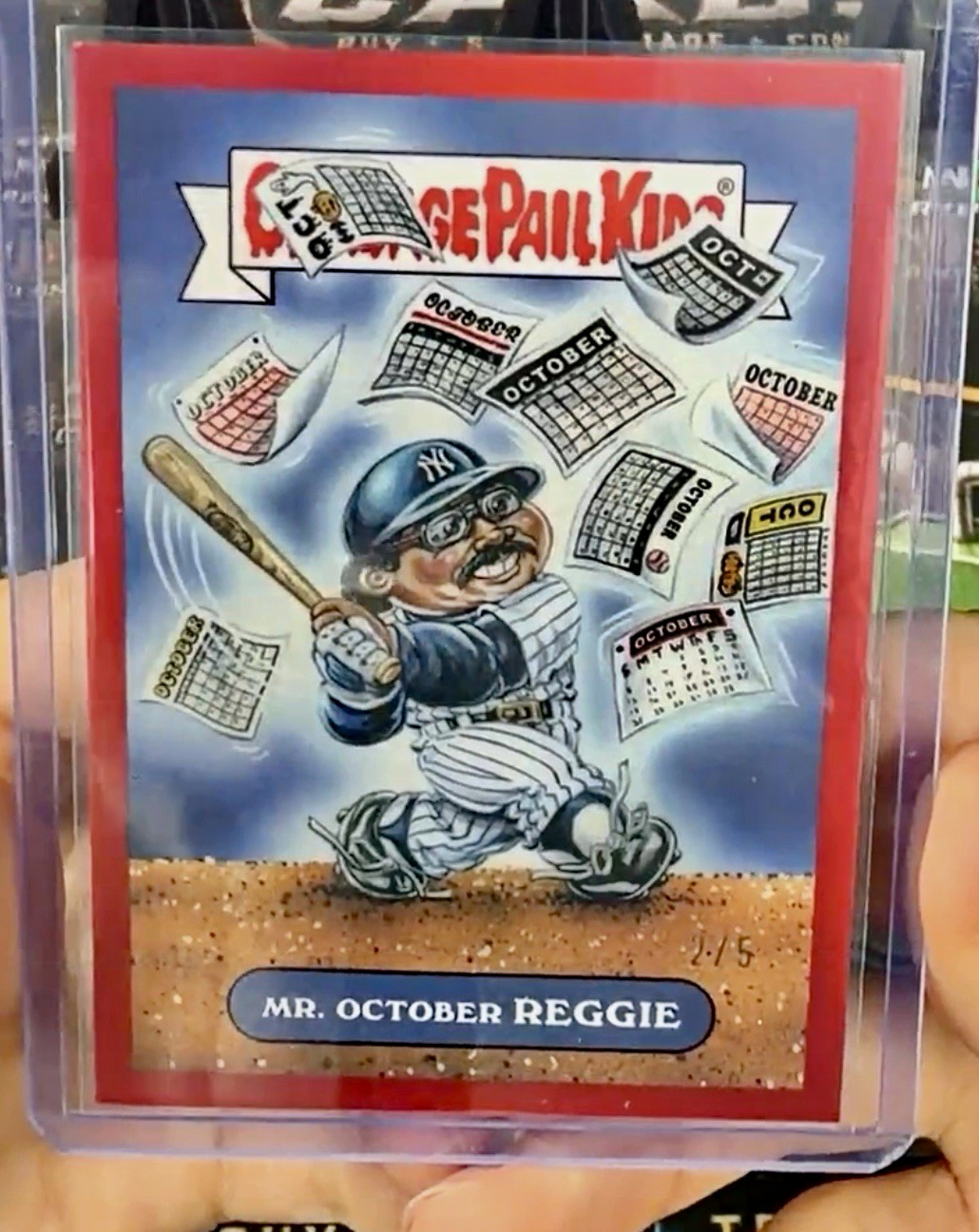 2026 Bowman Chrome Garbage Pail Kids MR. OCTOBER REGGIE 2/5 New York Yankees 