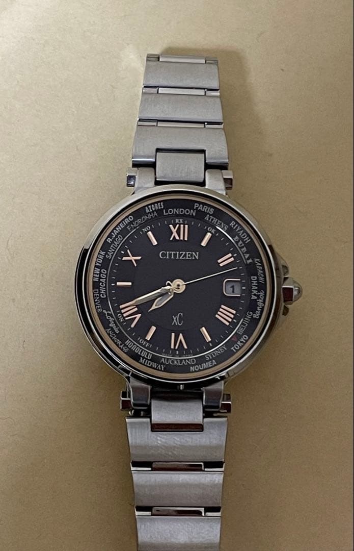 Citizen XC EC1010 81L Radio Solar Watch Cross Sea Excellent Condition