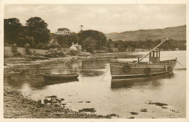 Lochgair Scotland Looking West OLD PHOTO Lochgair Scotland Looking West OLD PHOTO