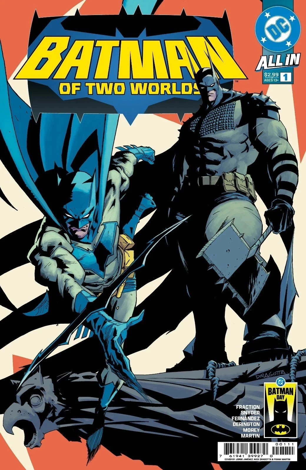 Batman Of Two Worlds #1 Batman Day 2026 PRESALE Nick Dragotta Batman Of Two Worlds #1 Batman Day 2026 PRESALE Nick Dragotta