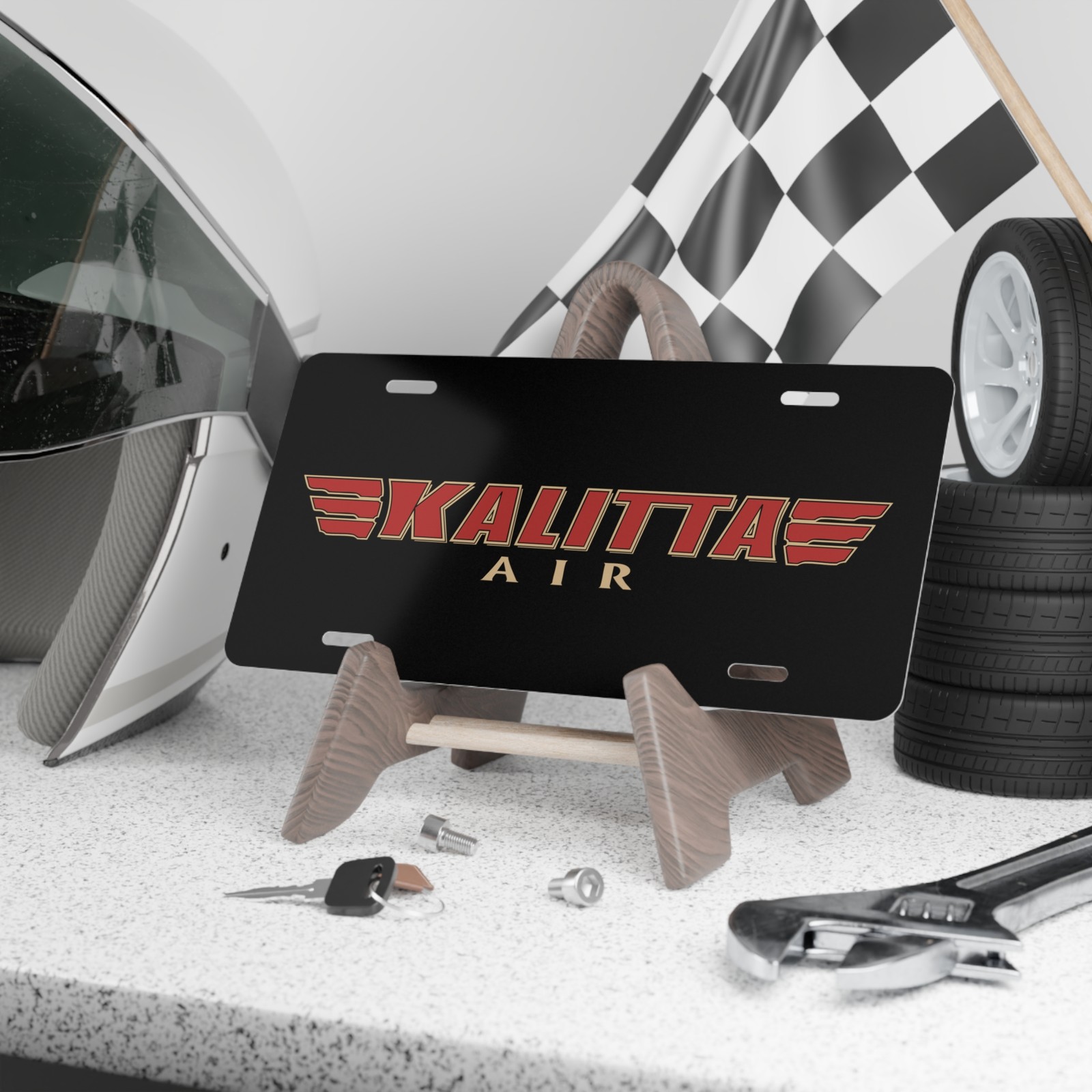 Kalitta Air Cargo Logo Vanity Plate - Aviation Freight Car Tag Gift Idea USA