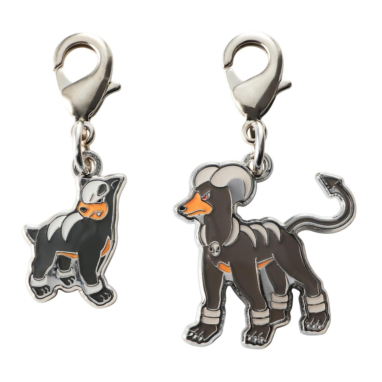 Pokemon Center National Zukan Metal Charm 228 229 Houndour Houndoom Johto