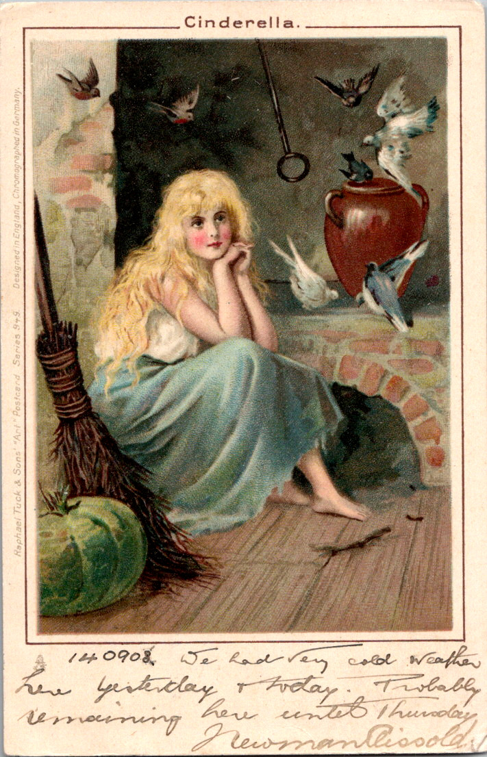 Antique Tuck\'s Postcard ~ Cinderella ~ Mailed 1903