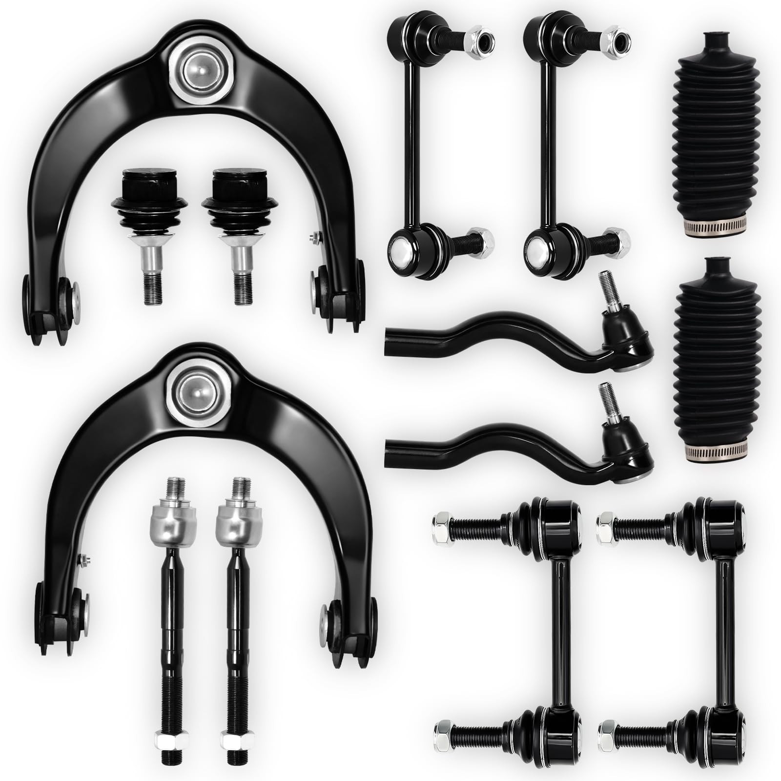 14Pcs Front Upper Control Arm Sway Bar End Tie Rod for Dodge Durango 2011-201... 14Pcs Front Upper Control Arm Sway Bar End Tie Rod for Dodge Durango 2011-201...