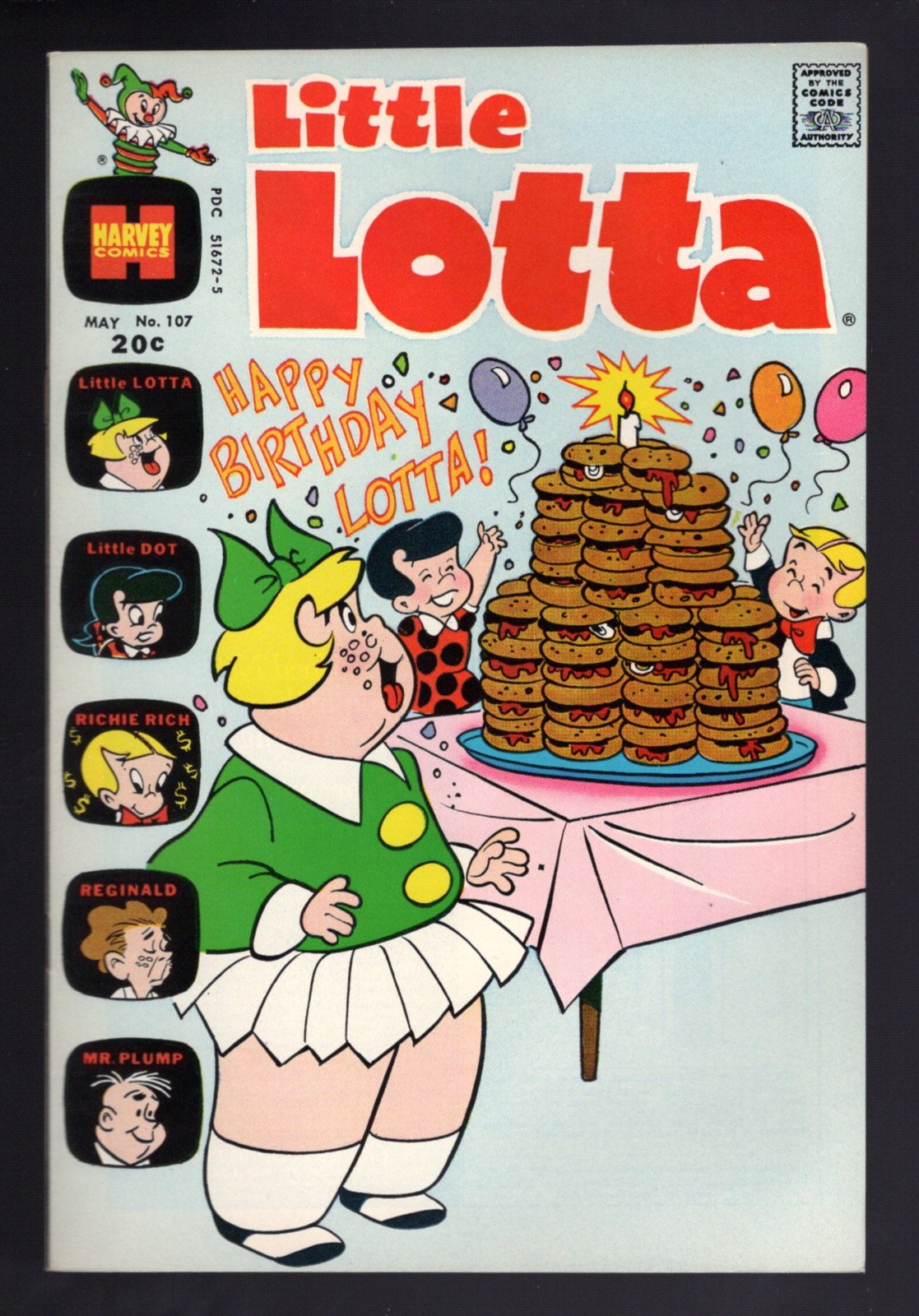 Little Lotta #107 NM 1973 Harvey File Copy - Little Dot, Richie Rich - Gorgeous