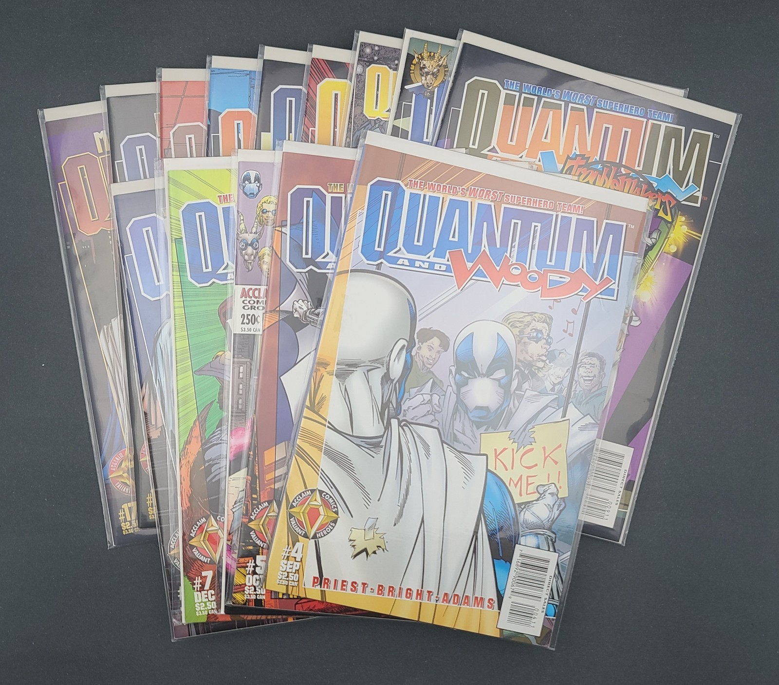 Quantum and Woody #4-17: Priest/Bright Run (Acclaim, 1997-98) ◉ High Grade