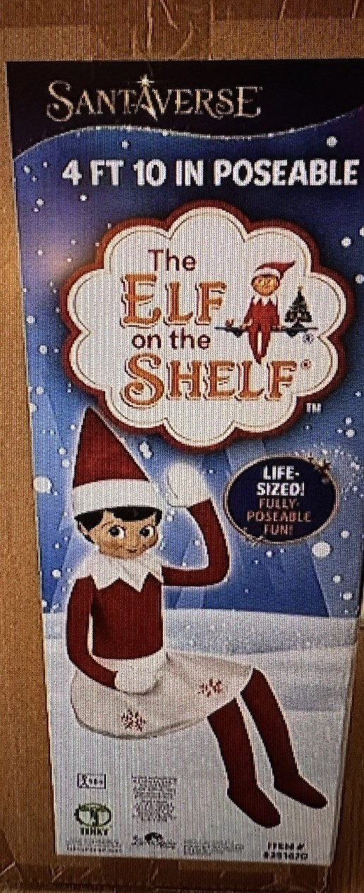 5 ft Poseable Elf on the Shelf Girl Life Size Red White Christmas Decoration