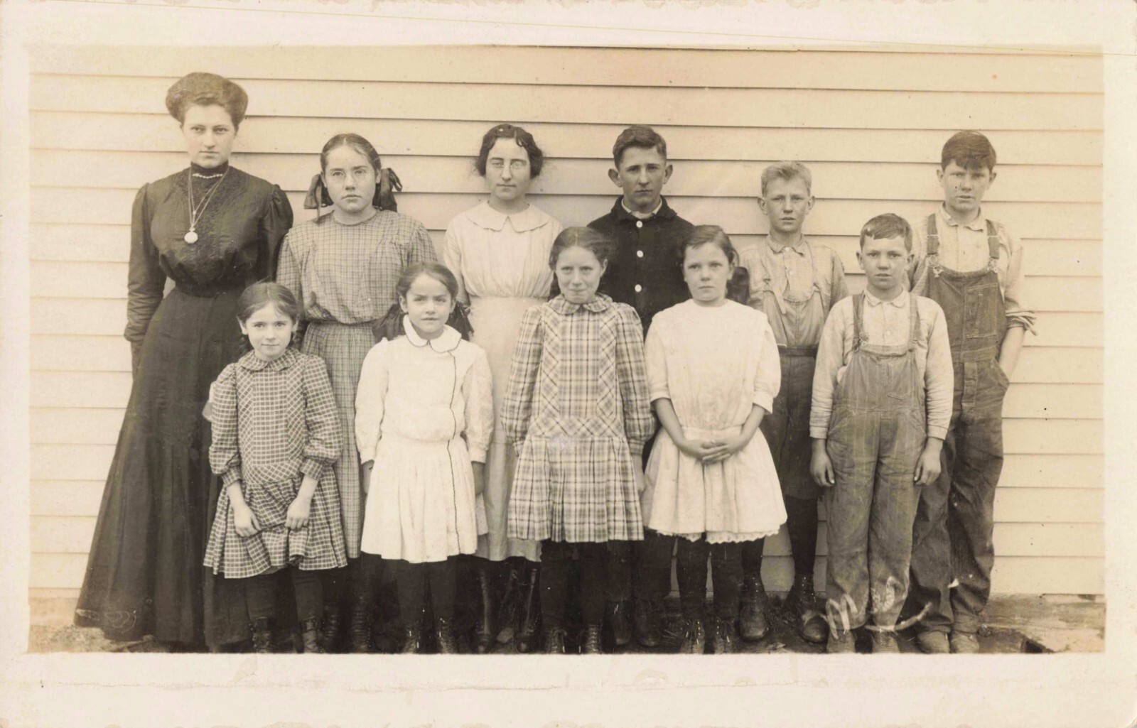 Class Photo c.1905 RPPC Real Photo Postcard