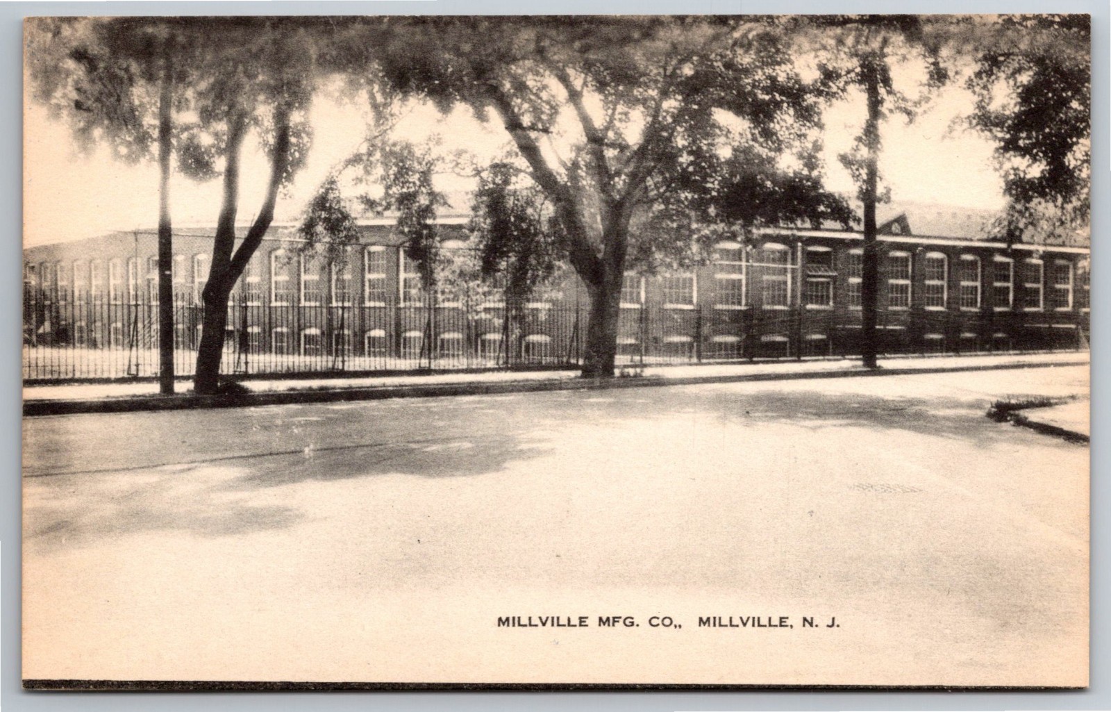 NJ, Millville Mfg. Company, Vintage Postcard