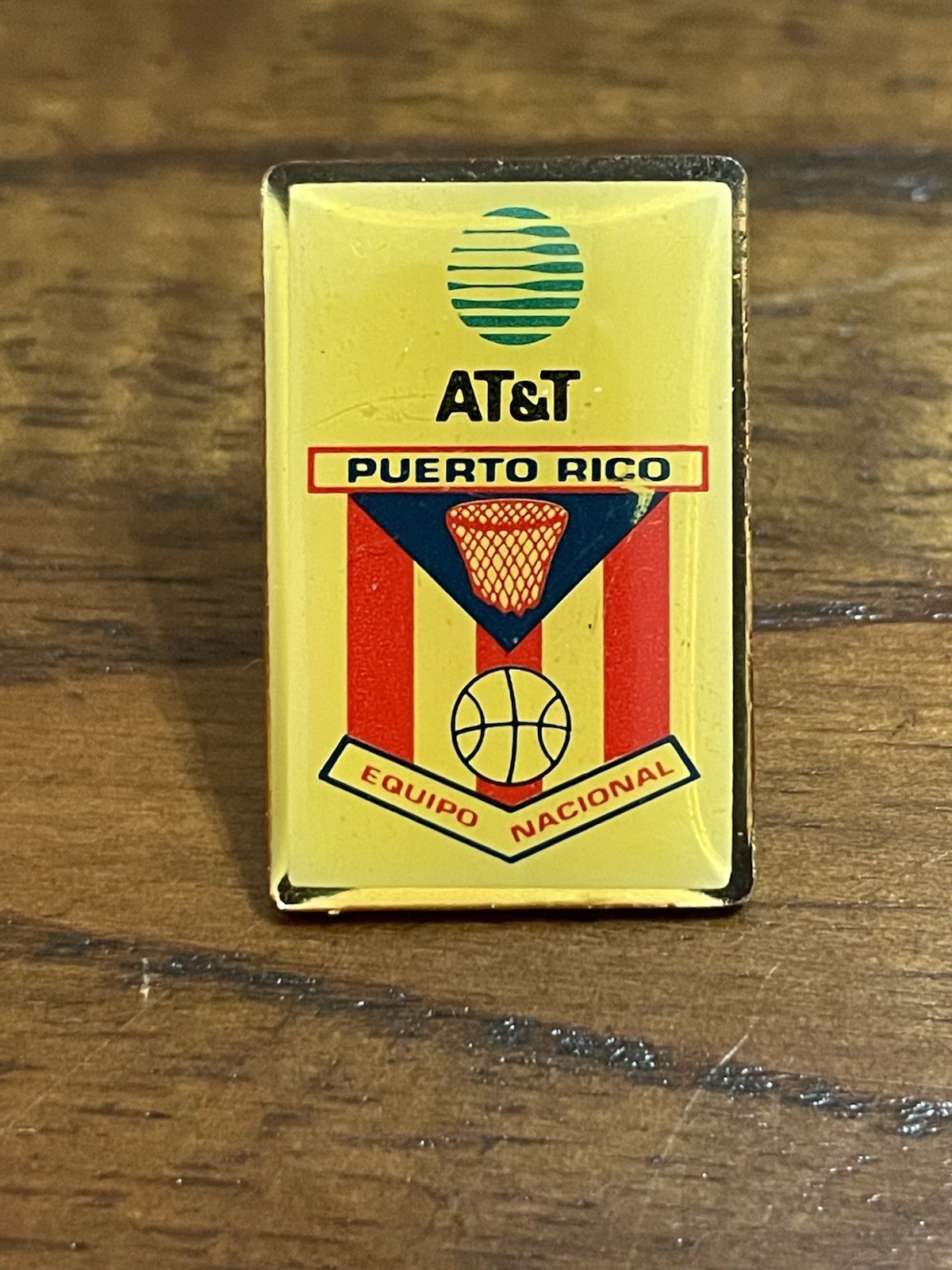 Vintage AT&T Puerto Rico National Basketball Team Lapel Pin - Equipo Nacional Vintage AT&T Puerto Rico National Basketball Team Lapel Pin - Equipo Nacional
