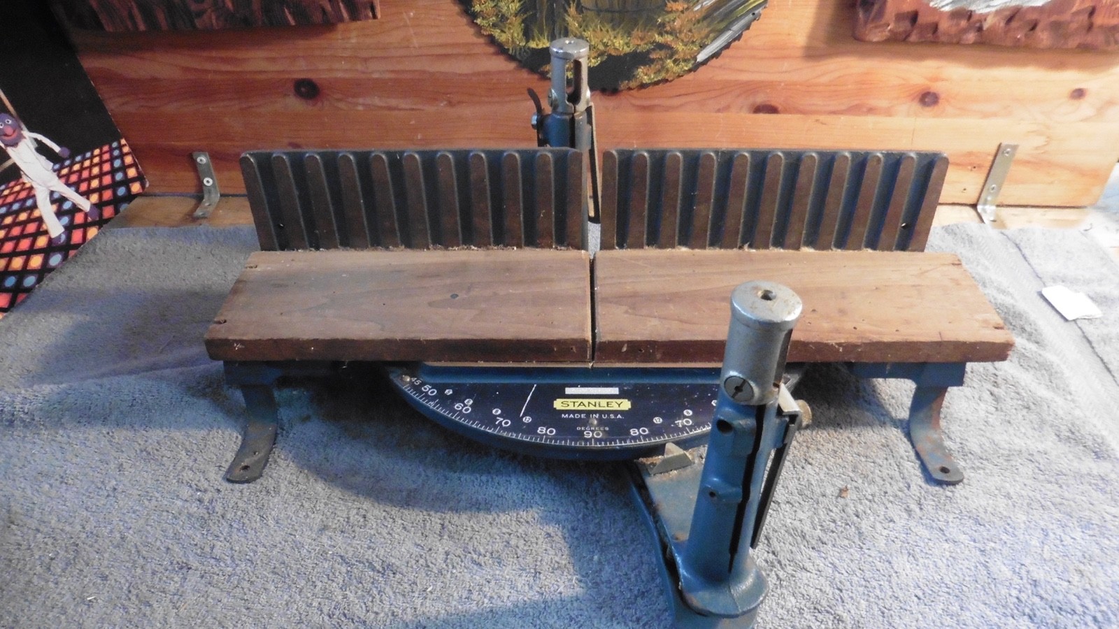 Stanley Vintage Miter Box USA 2358A (85-258A) Blue 45º to 90º