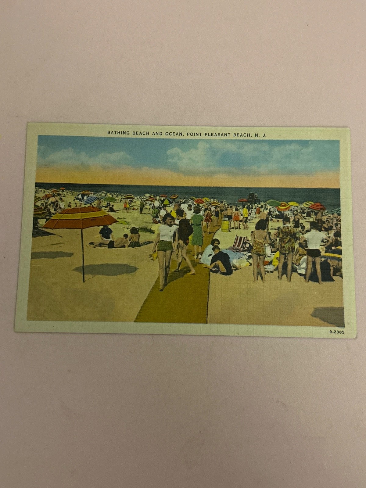 Bathing beach and ocean, point pleasant beach New Jersey