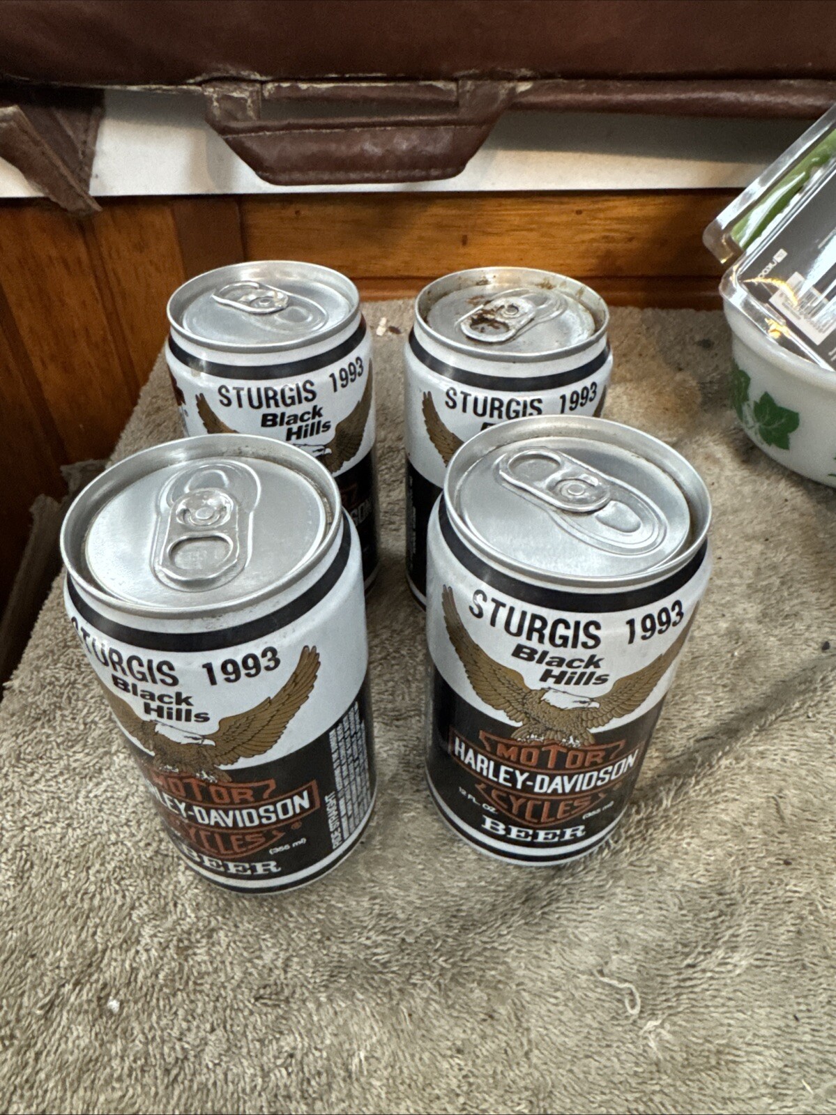 4 Harley Davidson Sturgis 1993 Beer Cans Black Hills