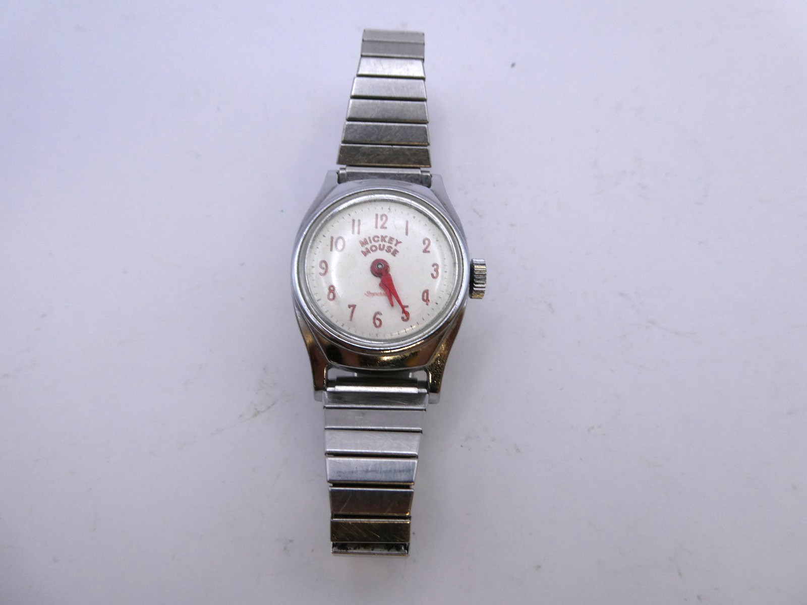 Vintage Ingersoll Mickey Mouse Manual Wind Up Watch J111