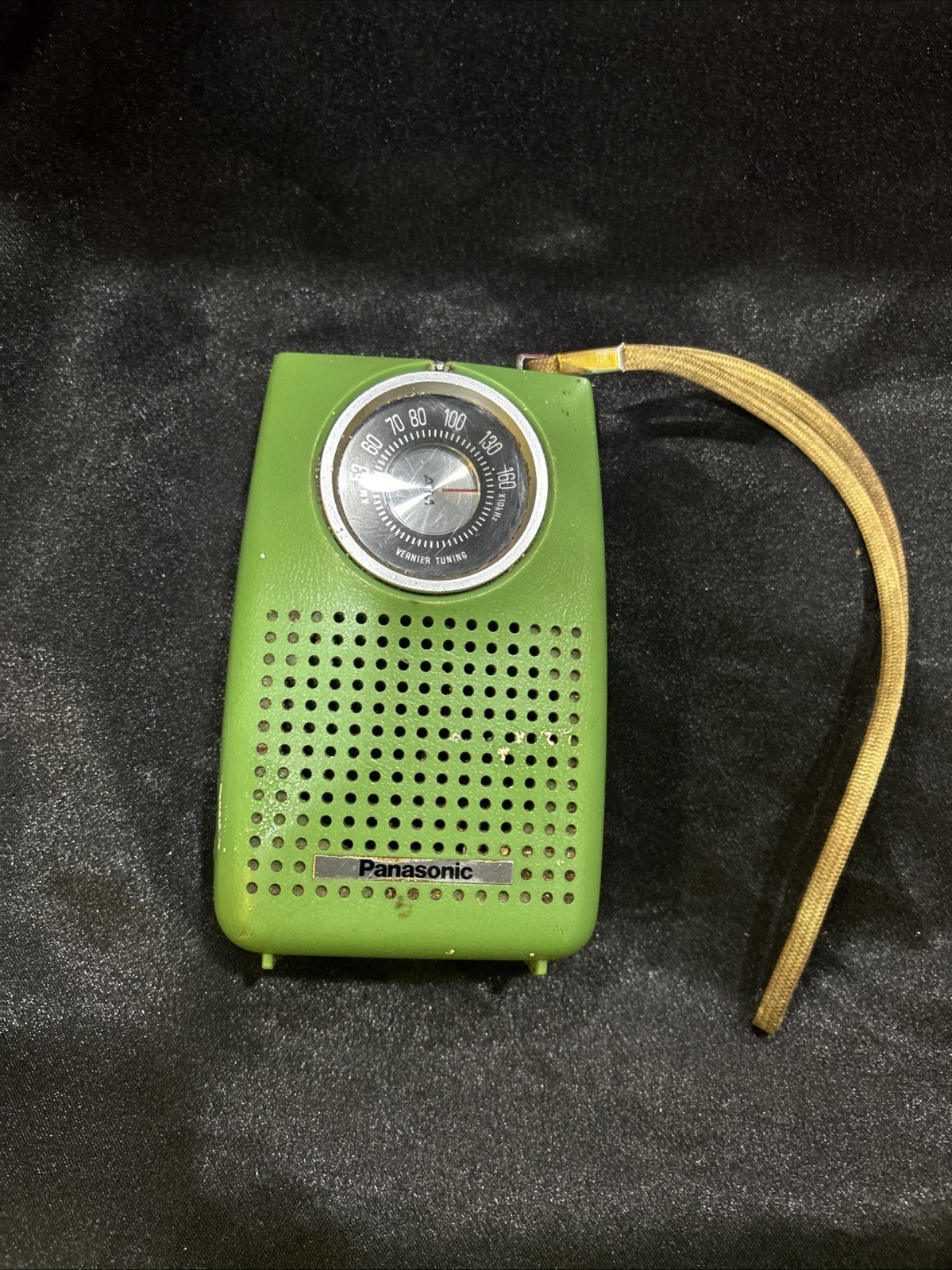 VTG Green 1970s Panasonic Model R-1052 AM 9 Volt Transistor Radio Repair/parts