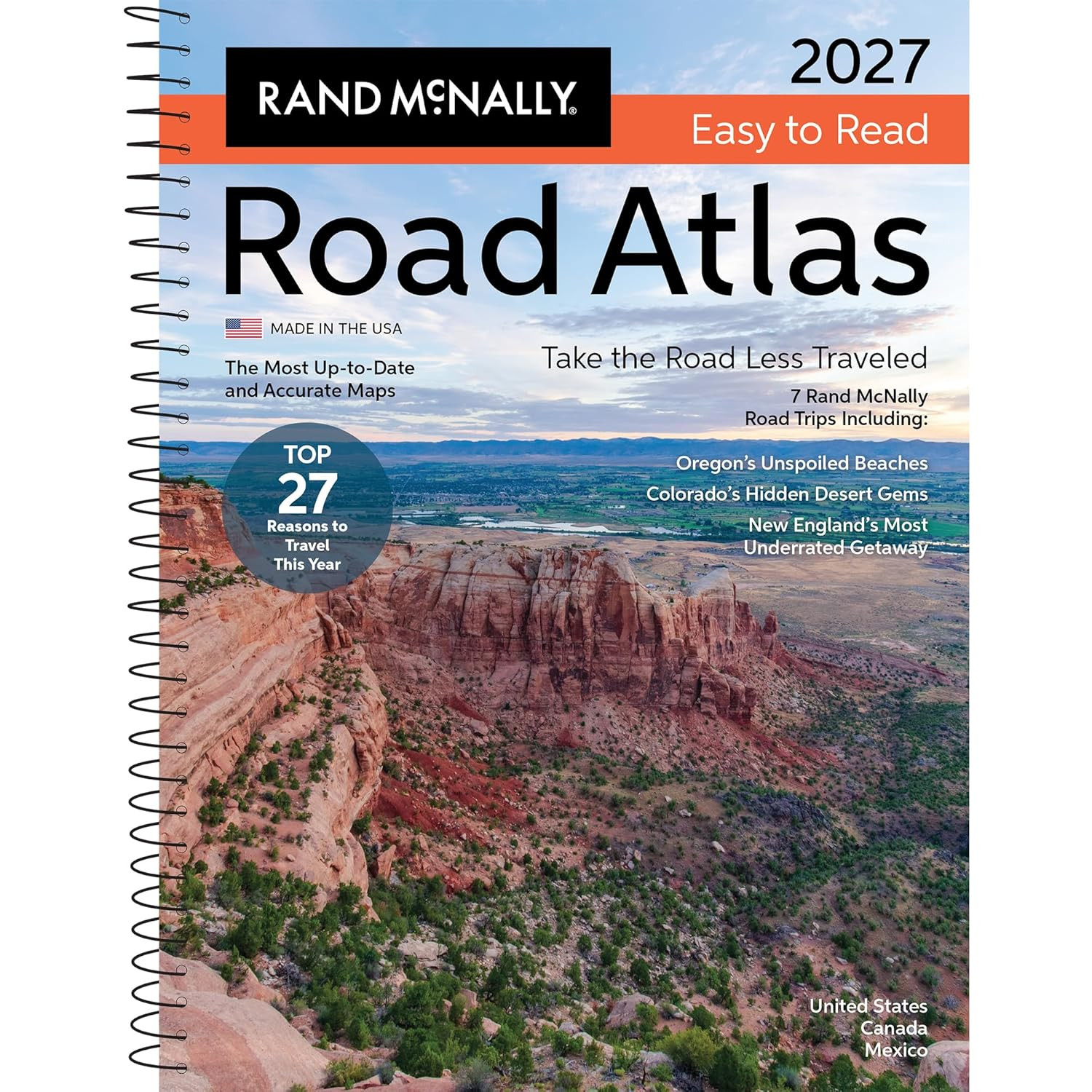 Rand Mcnally 2027 Easy to Read Midsize Road Atlas