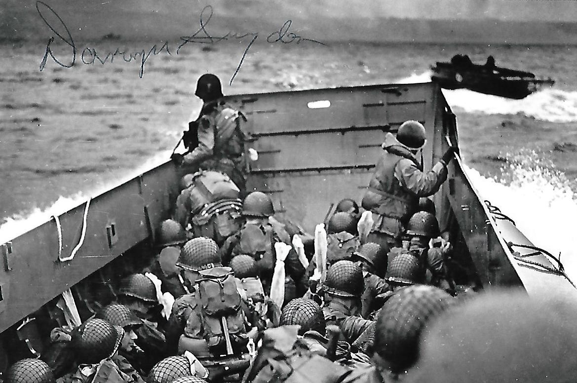Darwyn Snyder autograph 4x6 photo Battle of The Bulge WW II D-Day RARE COA LOOK