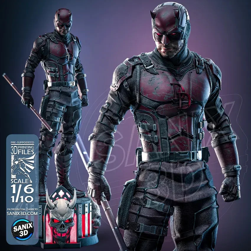 Daredevil | Armored Vigilante Edition | High Quality Unpainted Resin Garage  1:6