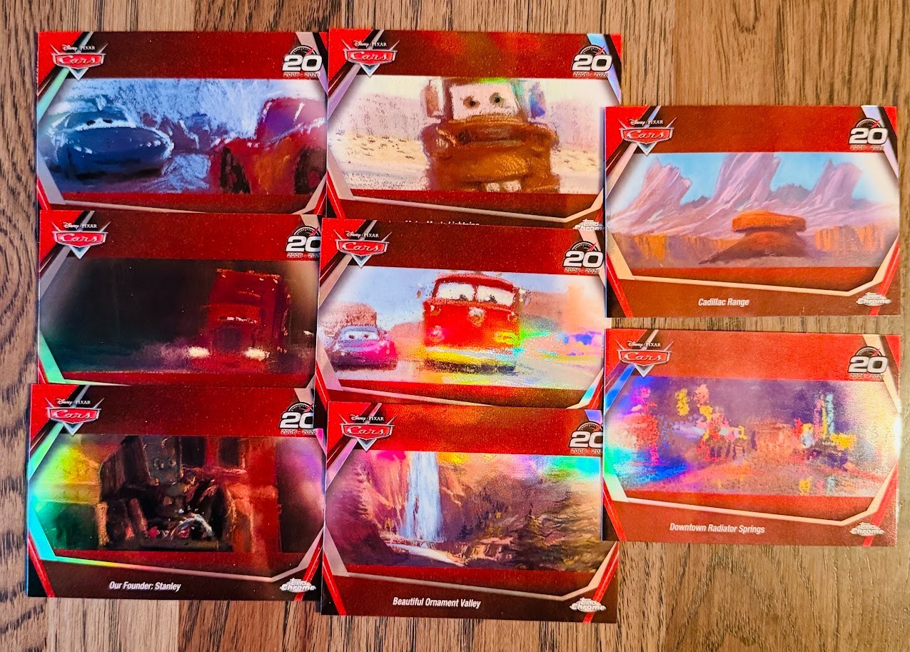 2026 Topps Chrome Disney Cars 20th Anniversary, PYC, Complete your set