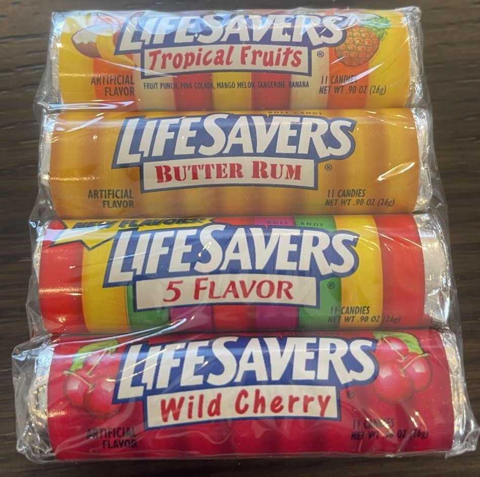 Vintage 1990’s LIFE SAVERS 4-PACK  Sealed  New Old Stock
