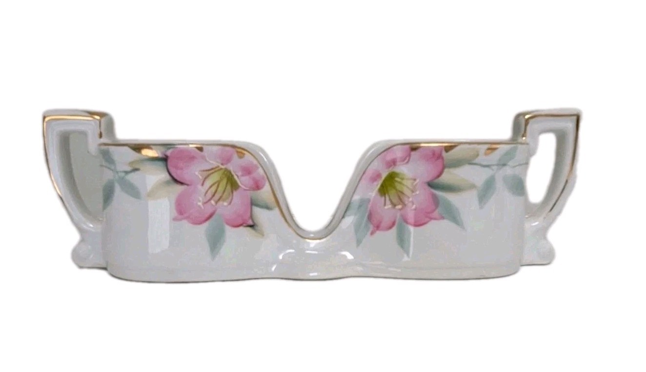Vintage Noritake Azalea Spoon Stacking Holder. Ex. Cond. Gold Trim. Vintage Noritake Azalea Spoon Stacking Holder. Ex. Cond. Gold Trim.