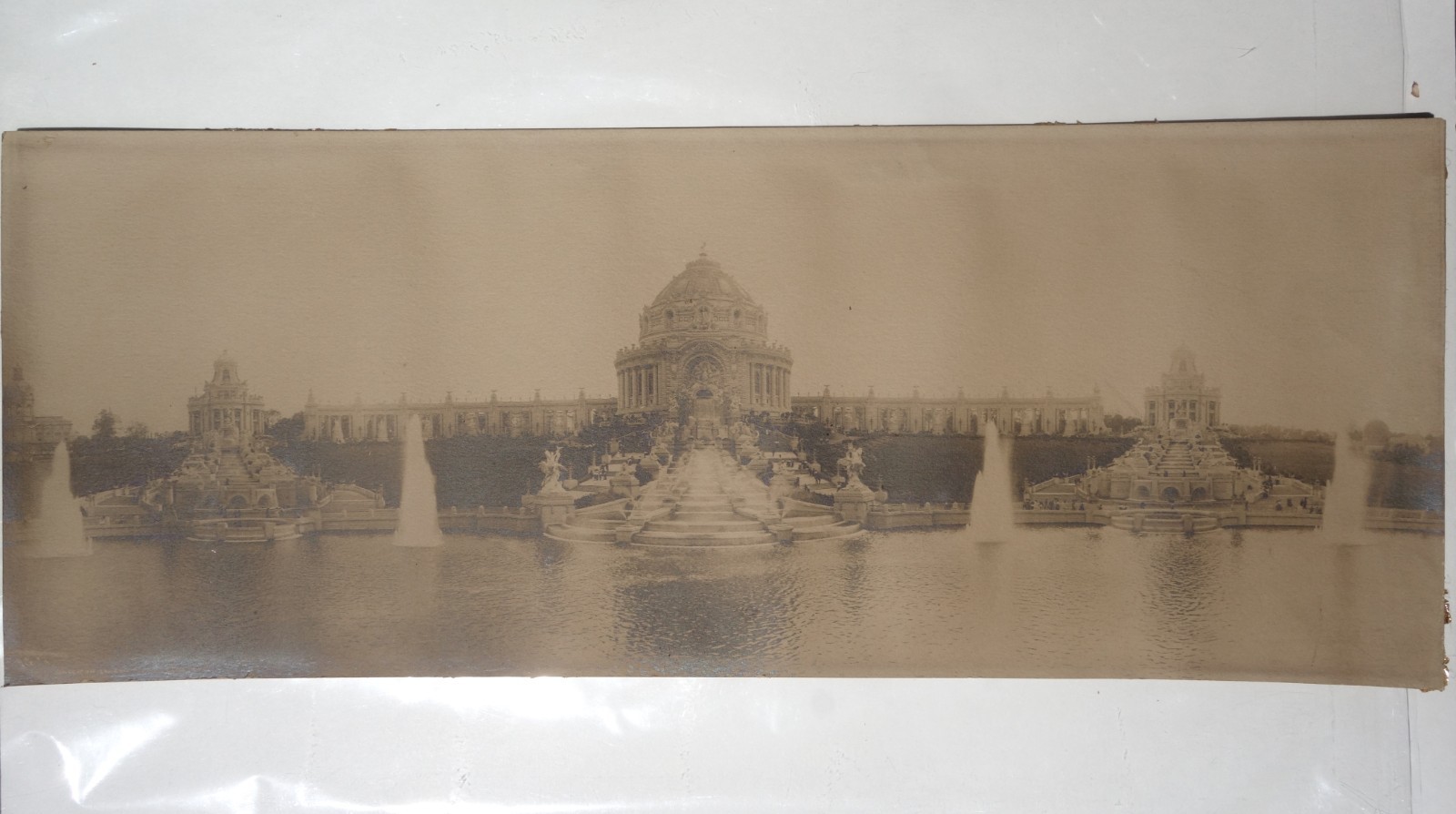 Antique 1904 23x9 Long Photograph Louisiana Purchase Exposition Festival Hall 