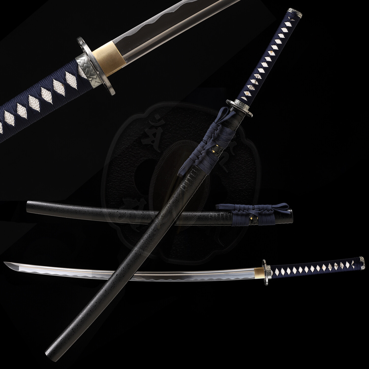 Black Katana 1095 Steel Battle Ready Sharp Japanese Samurai Functional Sword