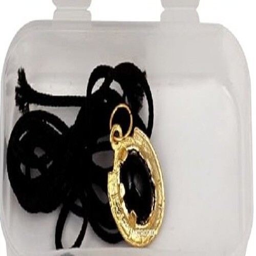 Black Shani Kavach Nazar Stone Pendant for Unisex