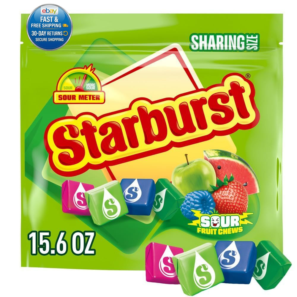Sour Chewy Candy Fruit Chews, Share Size Resealable Pouch, Multi Sour Chewy Candy Fruit Chews, Share Size Resealable Pouch, Multi