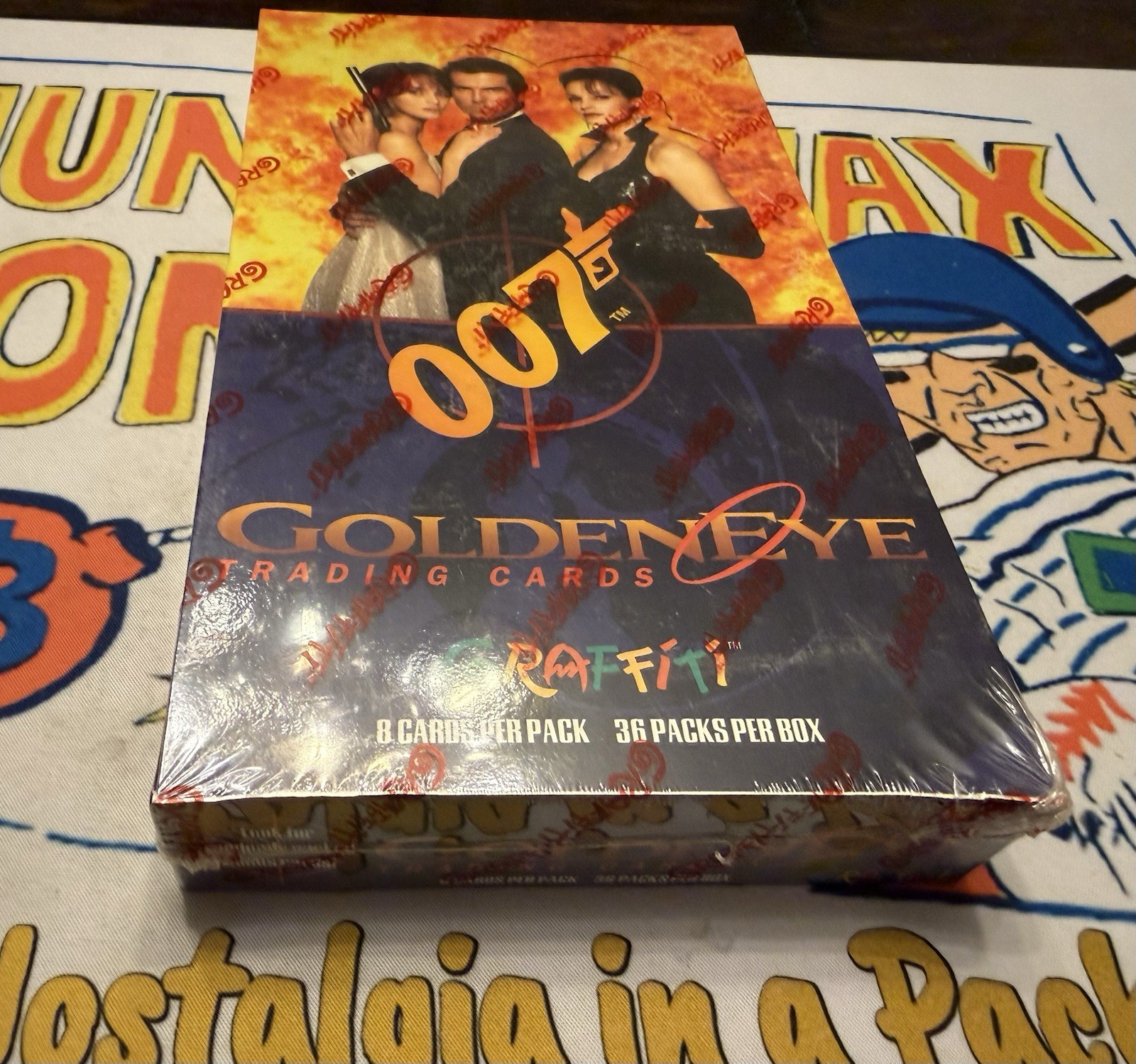 1995 Graffiti James Bond Golden Eye Limited Box Factory Sealed 36 Packs 1995 Graffiti James Bond Golden Eye Limited Box Factory Sealed 36 Packs