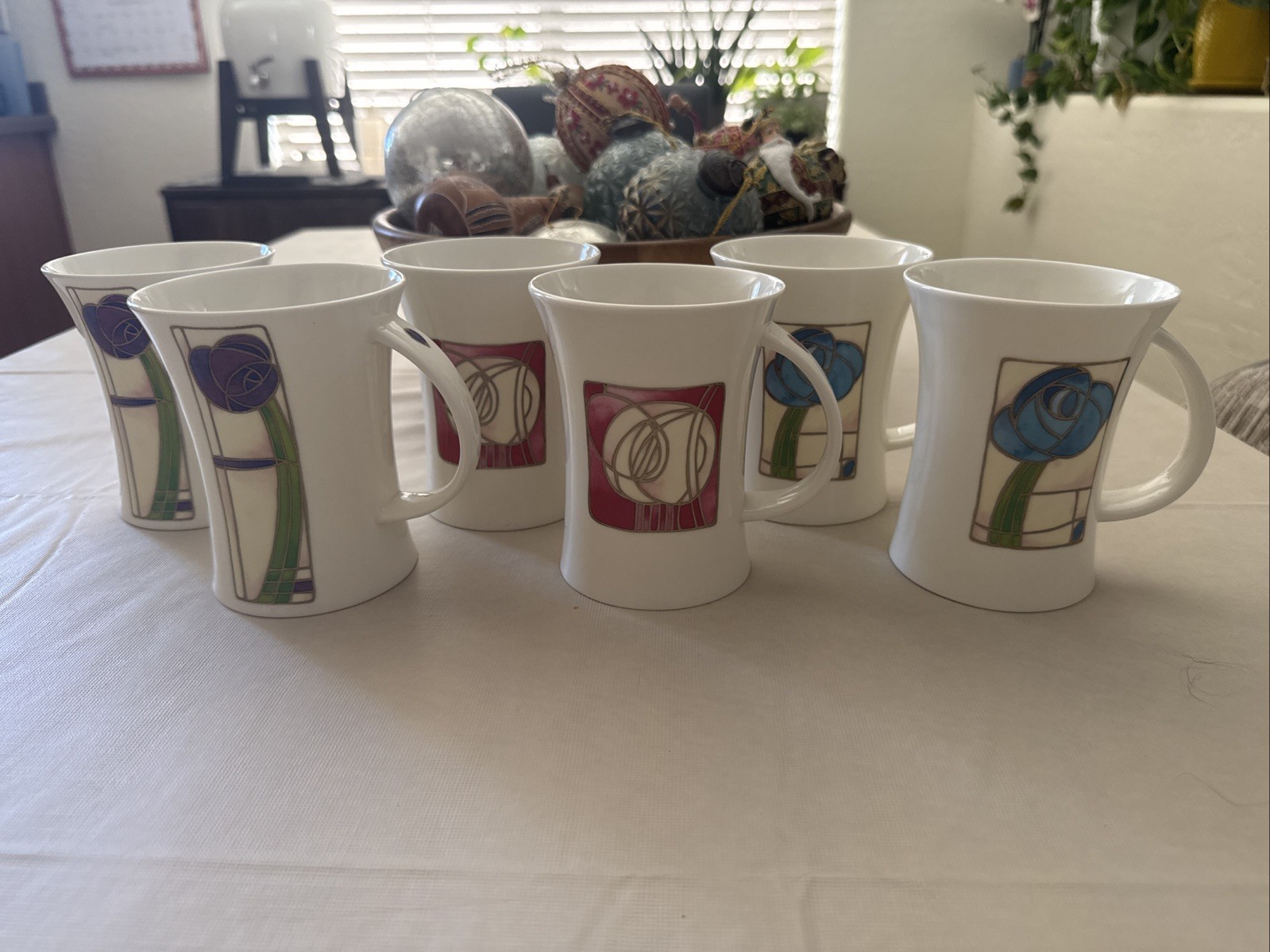 Vintage Dunoon mug Fine bone China made in SCOTLAND style of Mackintosh Lomond