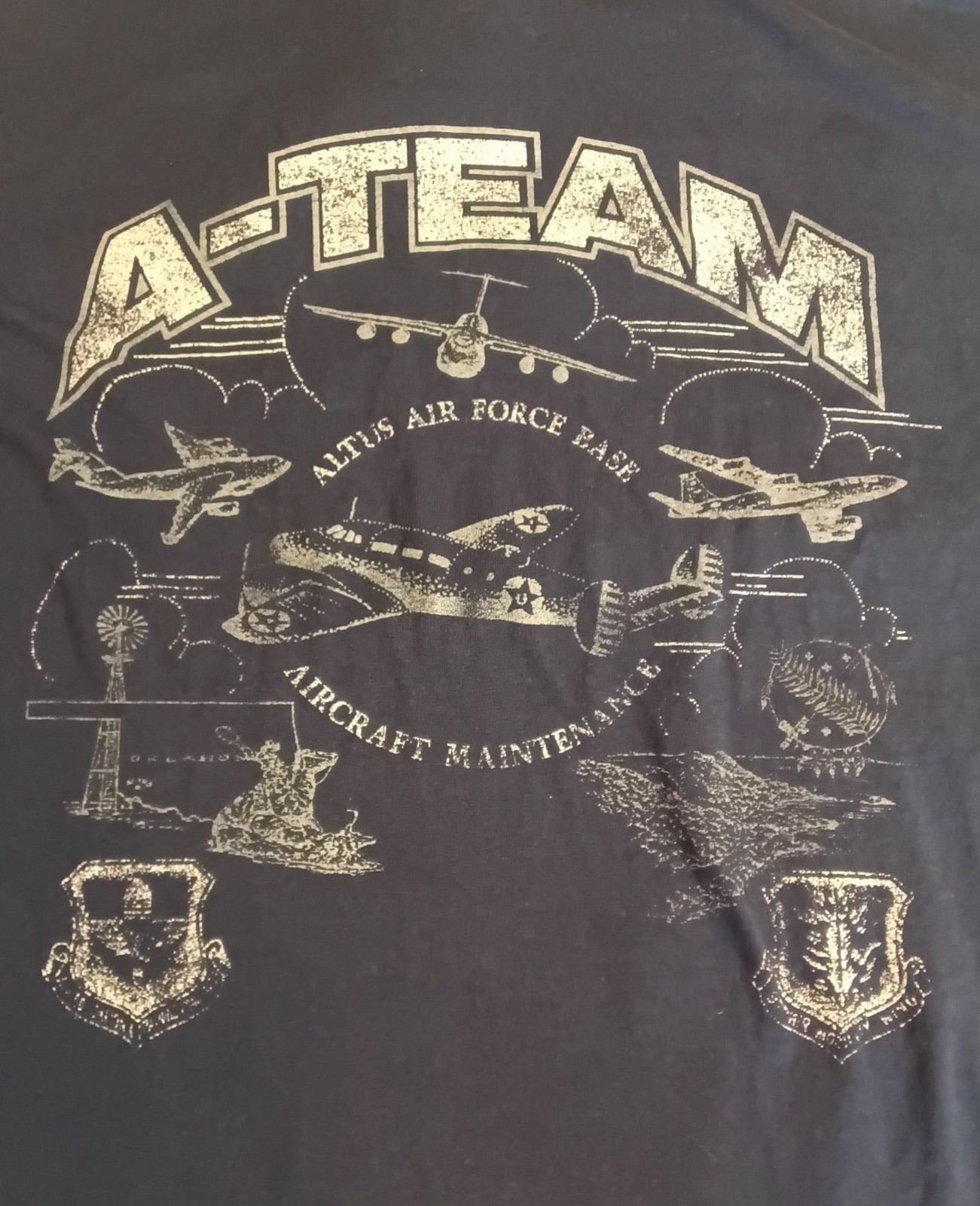 Altus Air Force Base T-Shirt Aircraft Maintenance Civil Service L Oklahoma