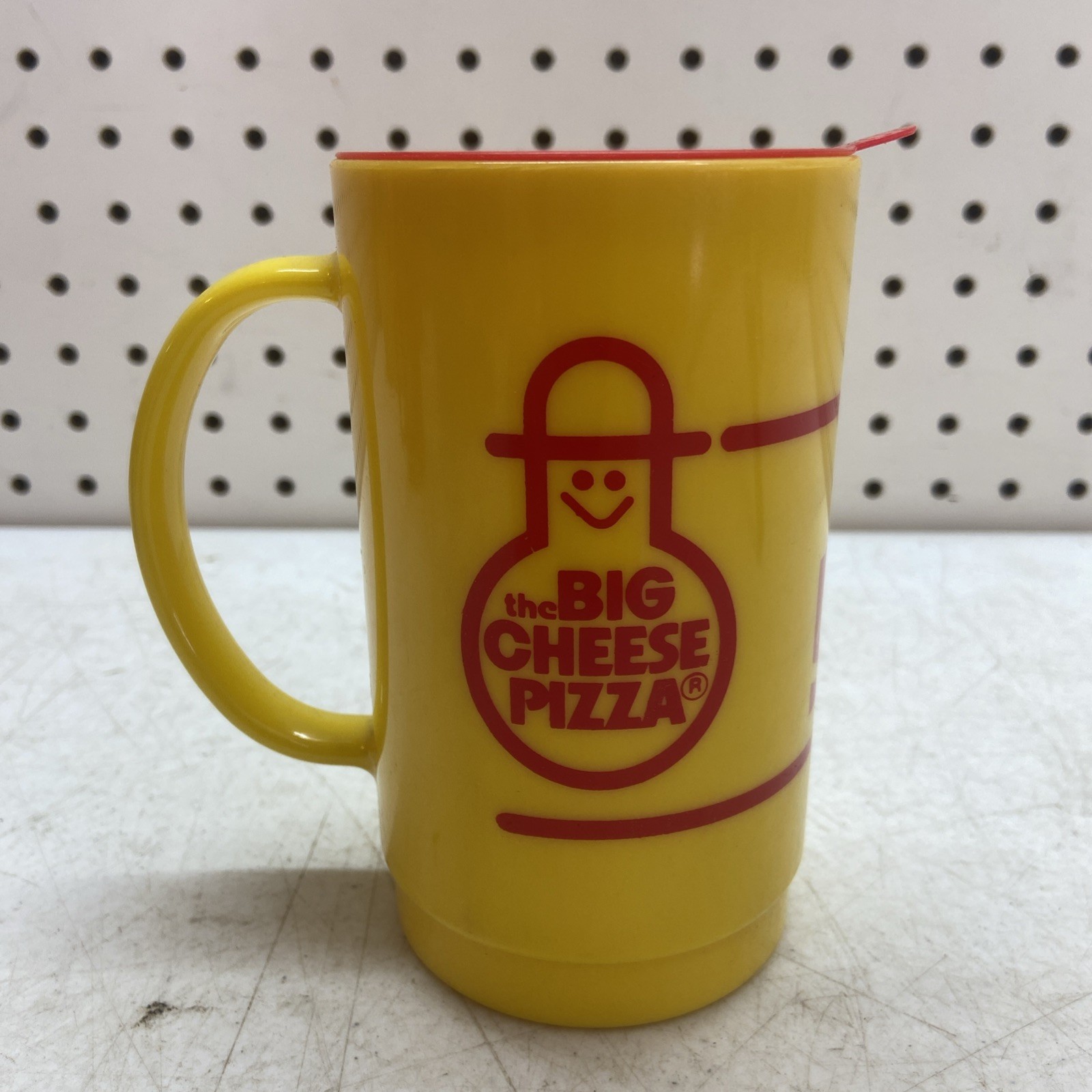 Vintage Big Cheese Pizza Coca-Cola Advertising Mug with Handle & Lid