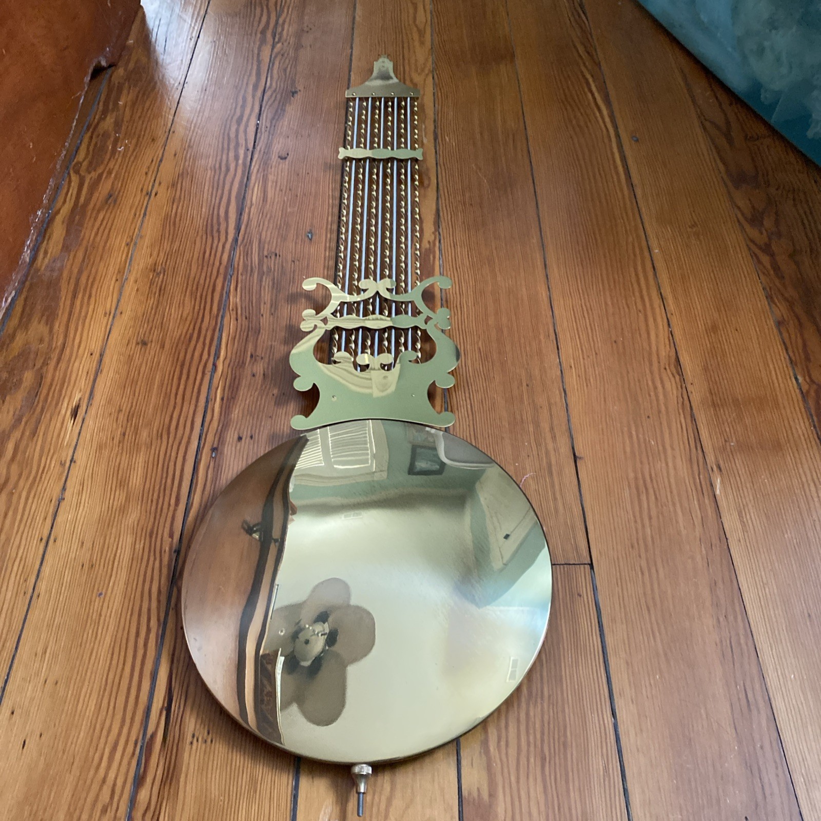 Striking Hermle Urgos Kieninger Grandfather Clock Lyre Brass Barred Pendulum