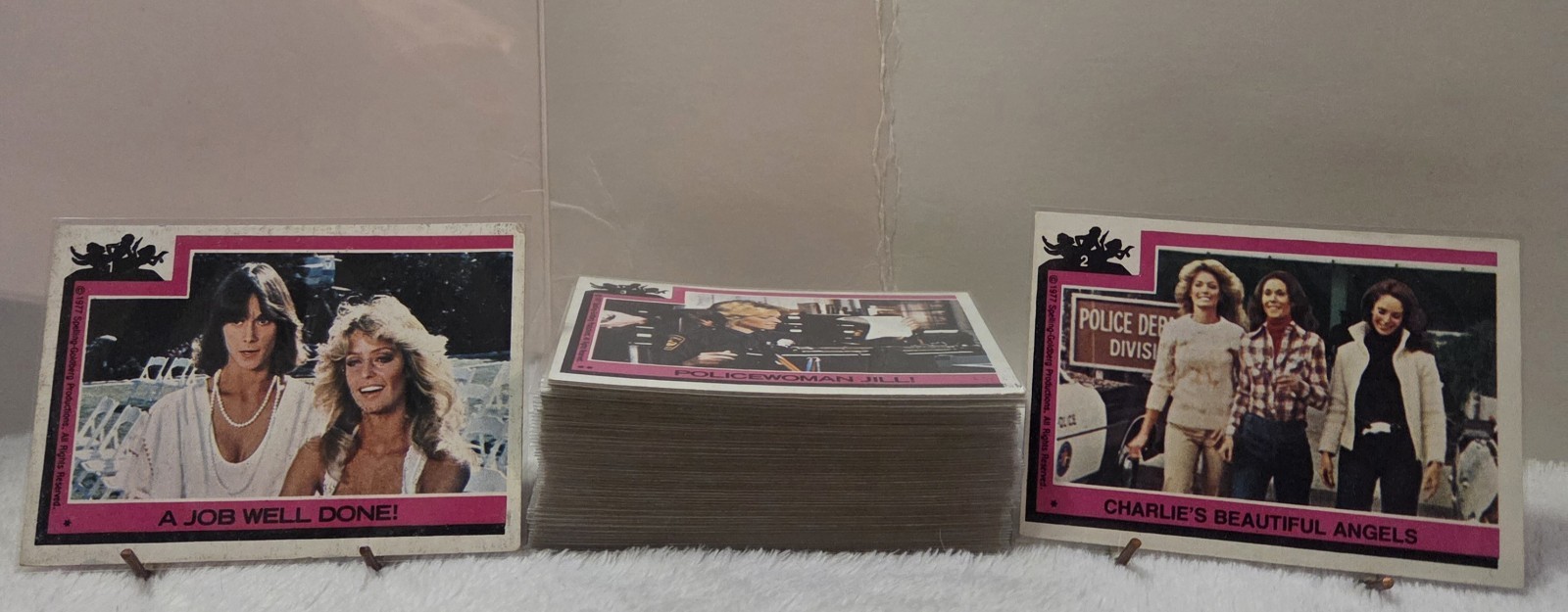 🔥1977 TOPPS CHARLIE\'S ANGELS SERIES 1 COMPLETE 55 PC TRADING CARD SET (#1-#55)