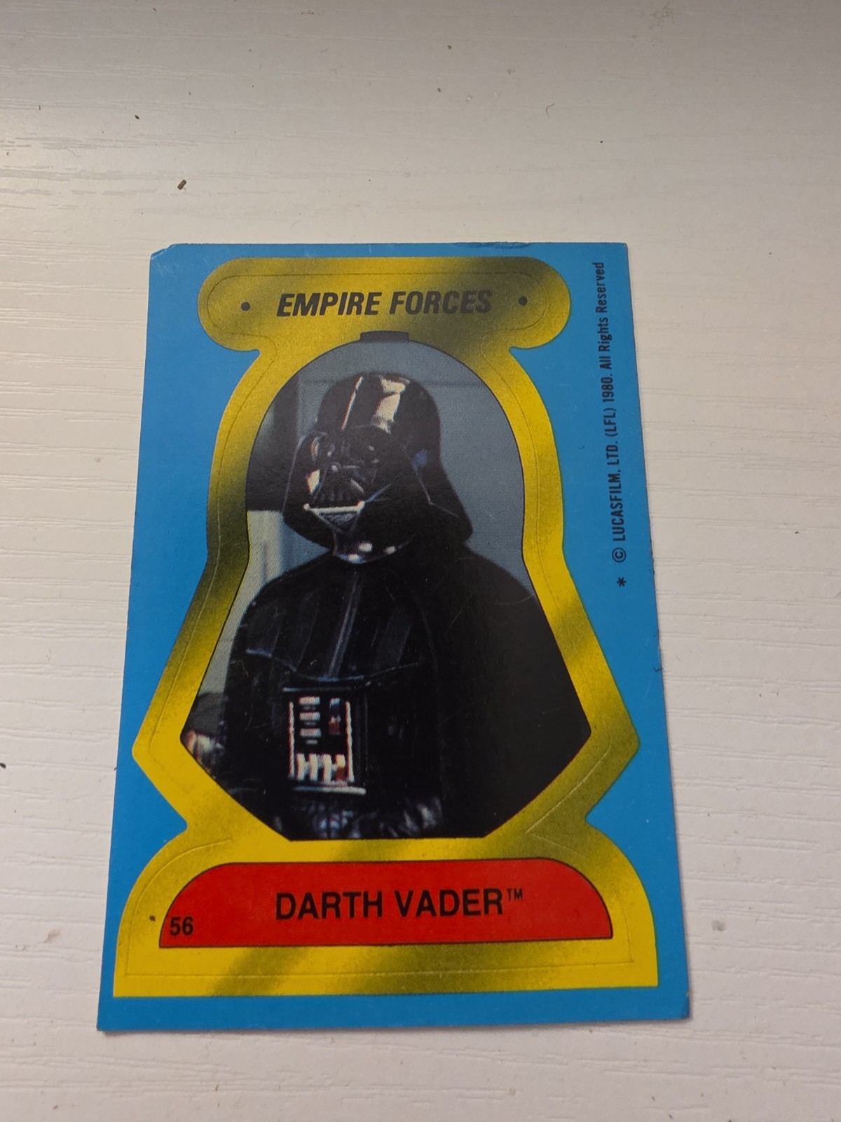 Darth Vadar Empire Forces Card Darth Vadar Empire Forces Card