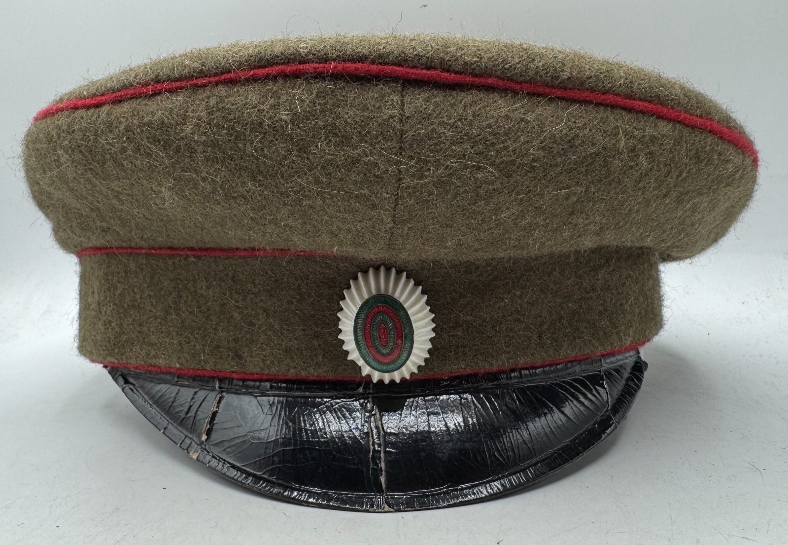 WW1 era Bulgarian Army Infantry Visor Cap Hat Uniform Cockade Bulgaria RARE