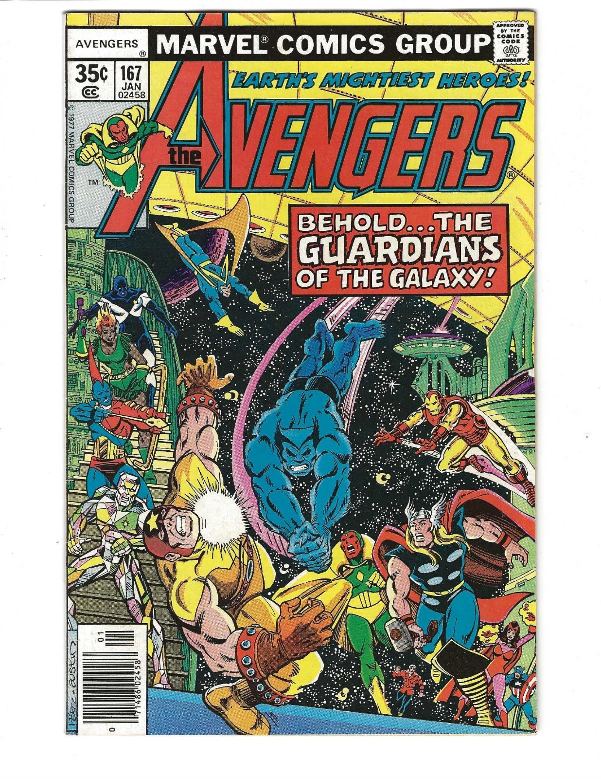 Avengers # 167 (Jan. 1978, Marvel) Newsstand Edition; NM- (9.2)