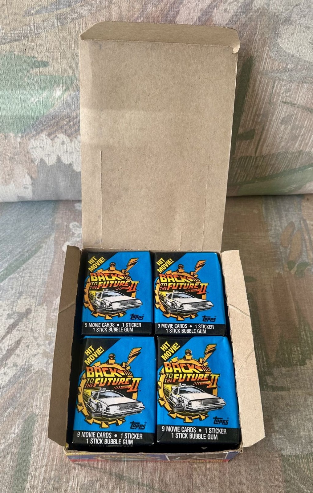 Topps Back To The Future II Wax Box 36 Packs - Vintage 1989 & Rare