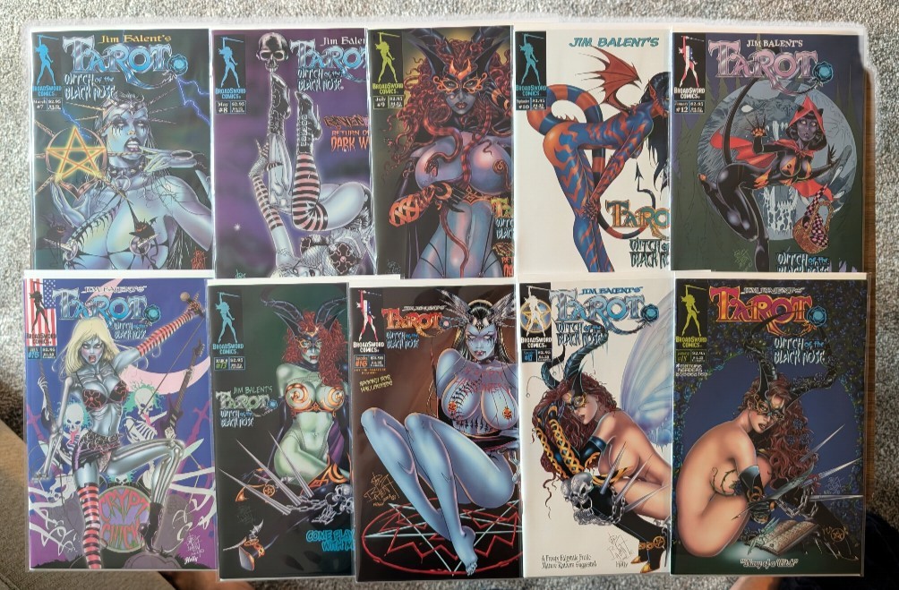 JIM BALENT'S TAROT WITCH OF THE BLACK ROSE #7-18 (10 ISSUE LOT) RARE, GOTHIC JIM BALENT'S TAROT WITCH OF THE BLACK ROSE #7-18 (10 ISSUE LOT) RARE, GOTHIC