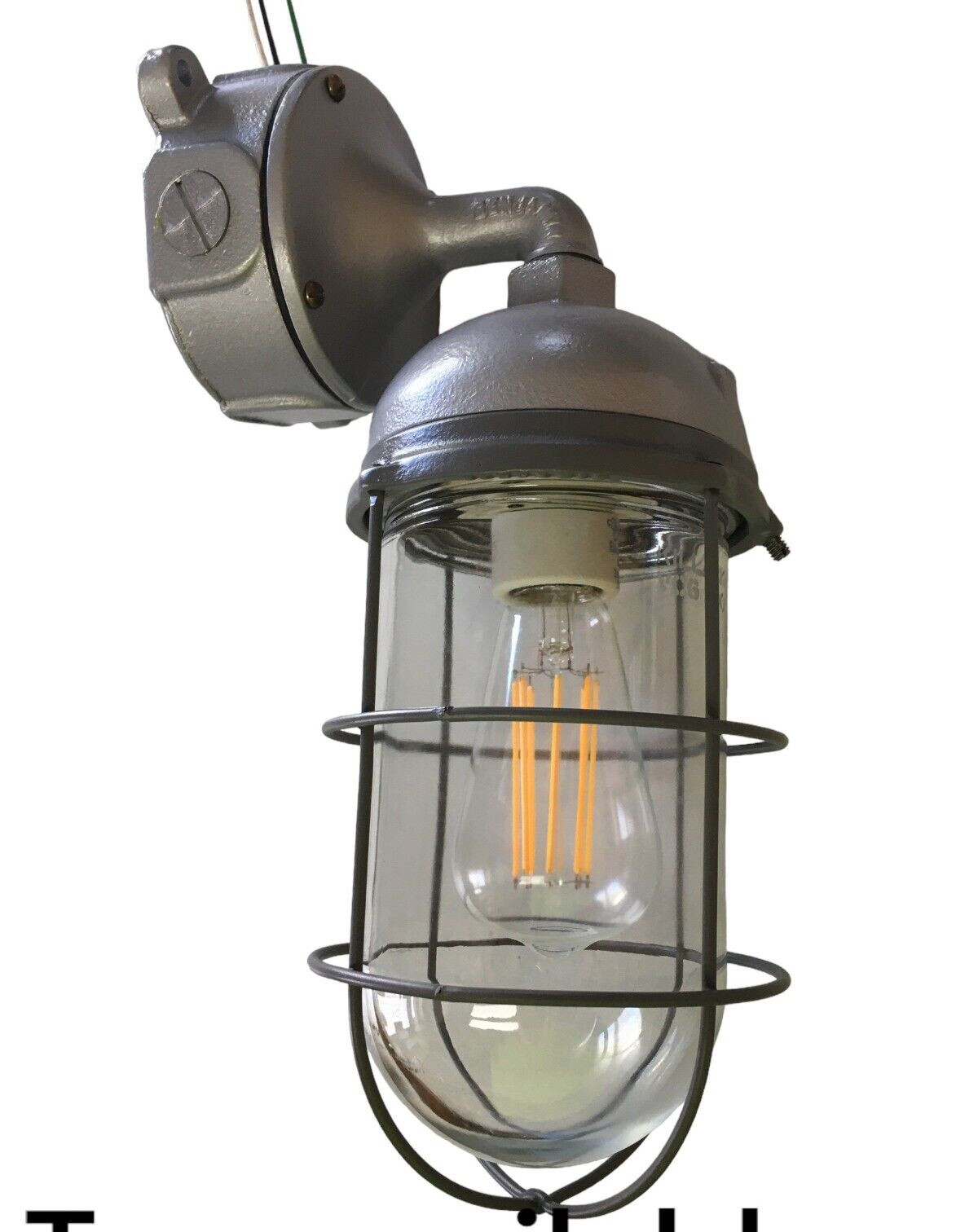 30s Benjamin 200 watt Explosion Proof Wall Sconce Porch Vintage Industrial Light