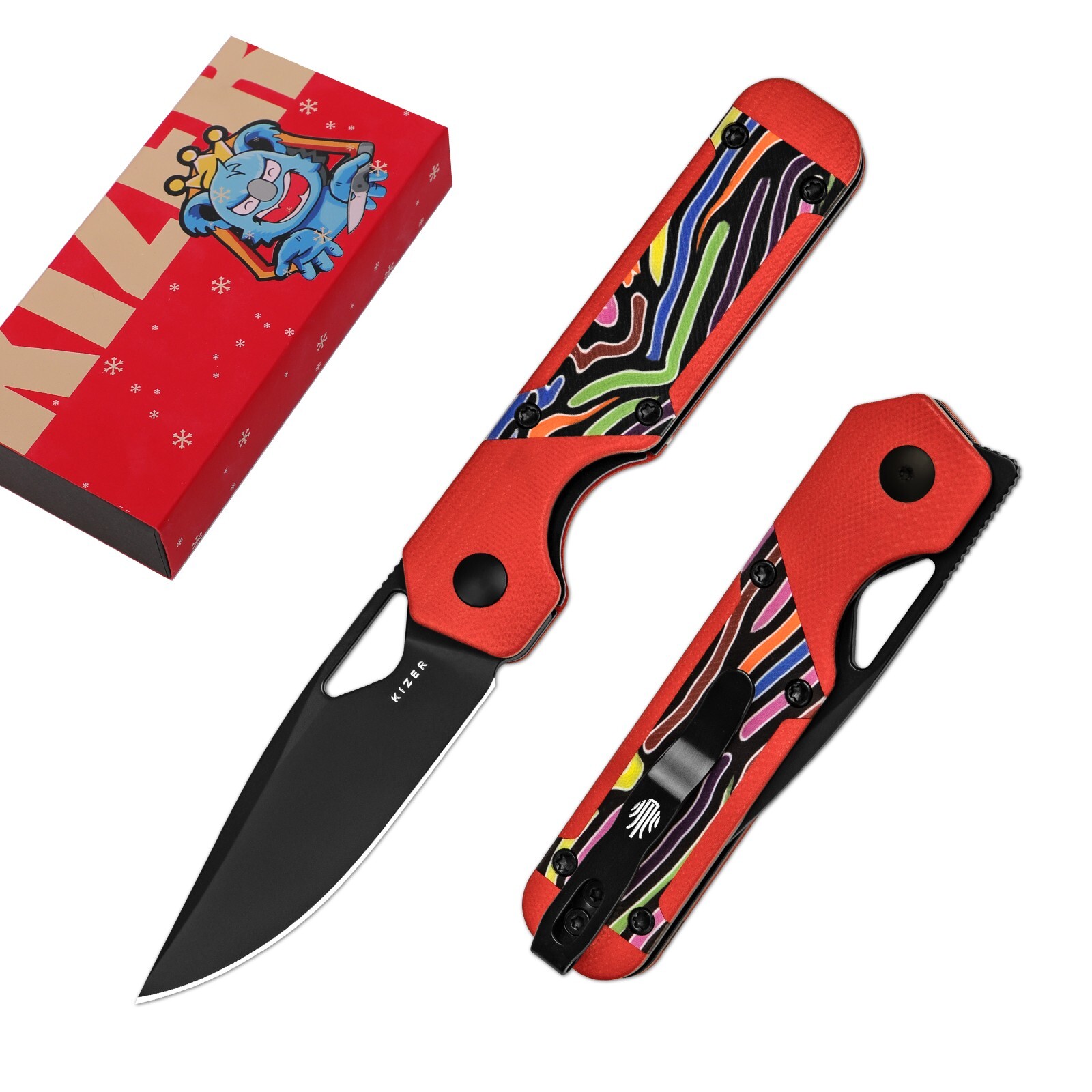 Kizer Mini Militaw Pocket Knife,2.82 Kizer Mini Militaw Pocket Knife,2.82