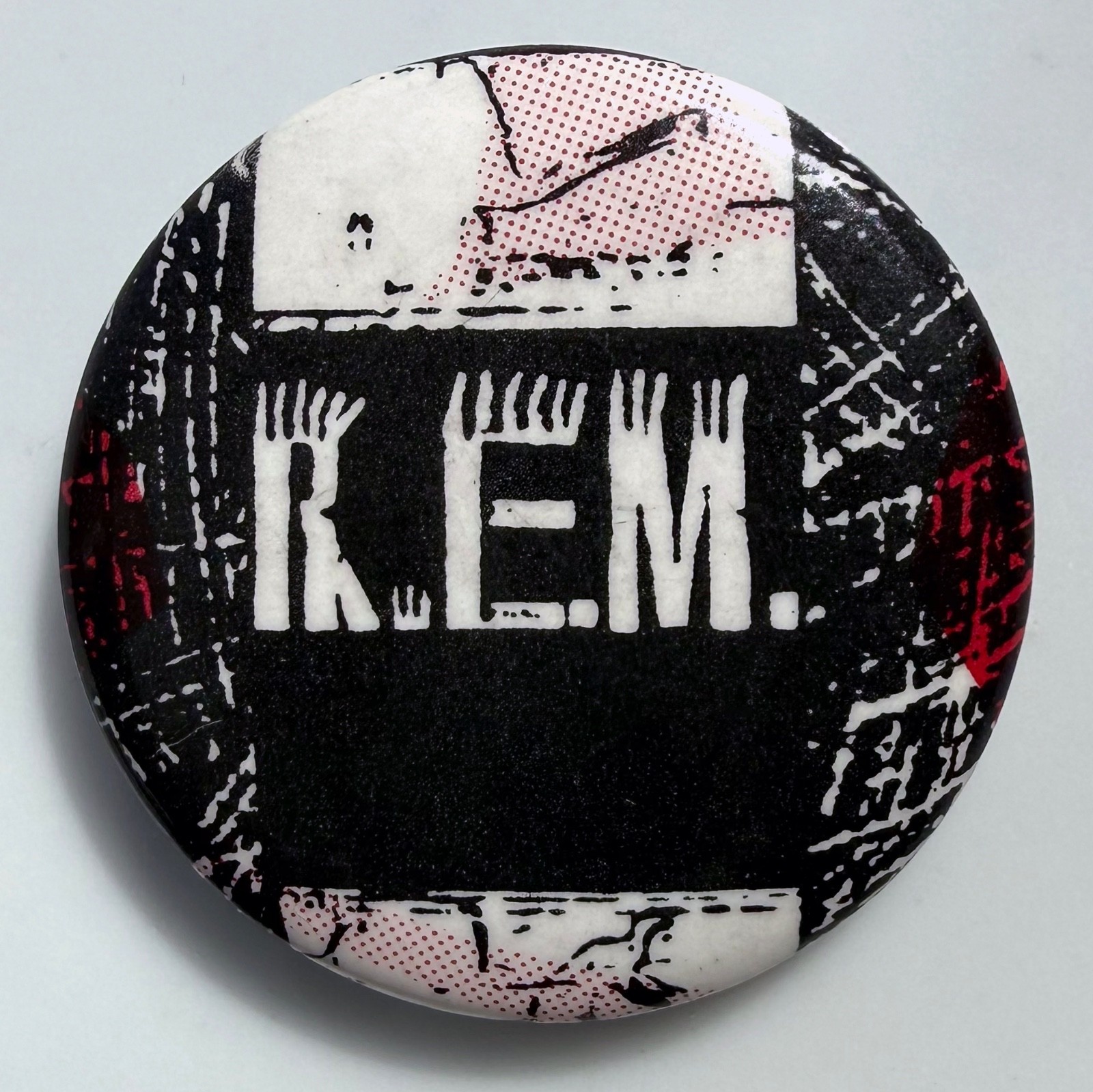 Rare Vintage 1987 R.E.M. Dead Letter Office button RARE band pin REM 1” badge NM