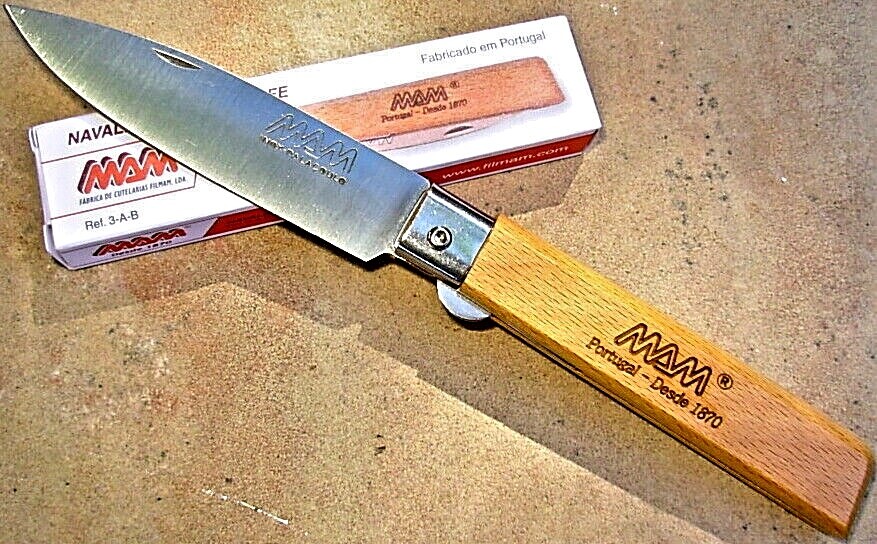 MAM Portugal knife 2036 3AB linerlock folder like Opinel for pocket/camp/picnic