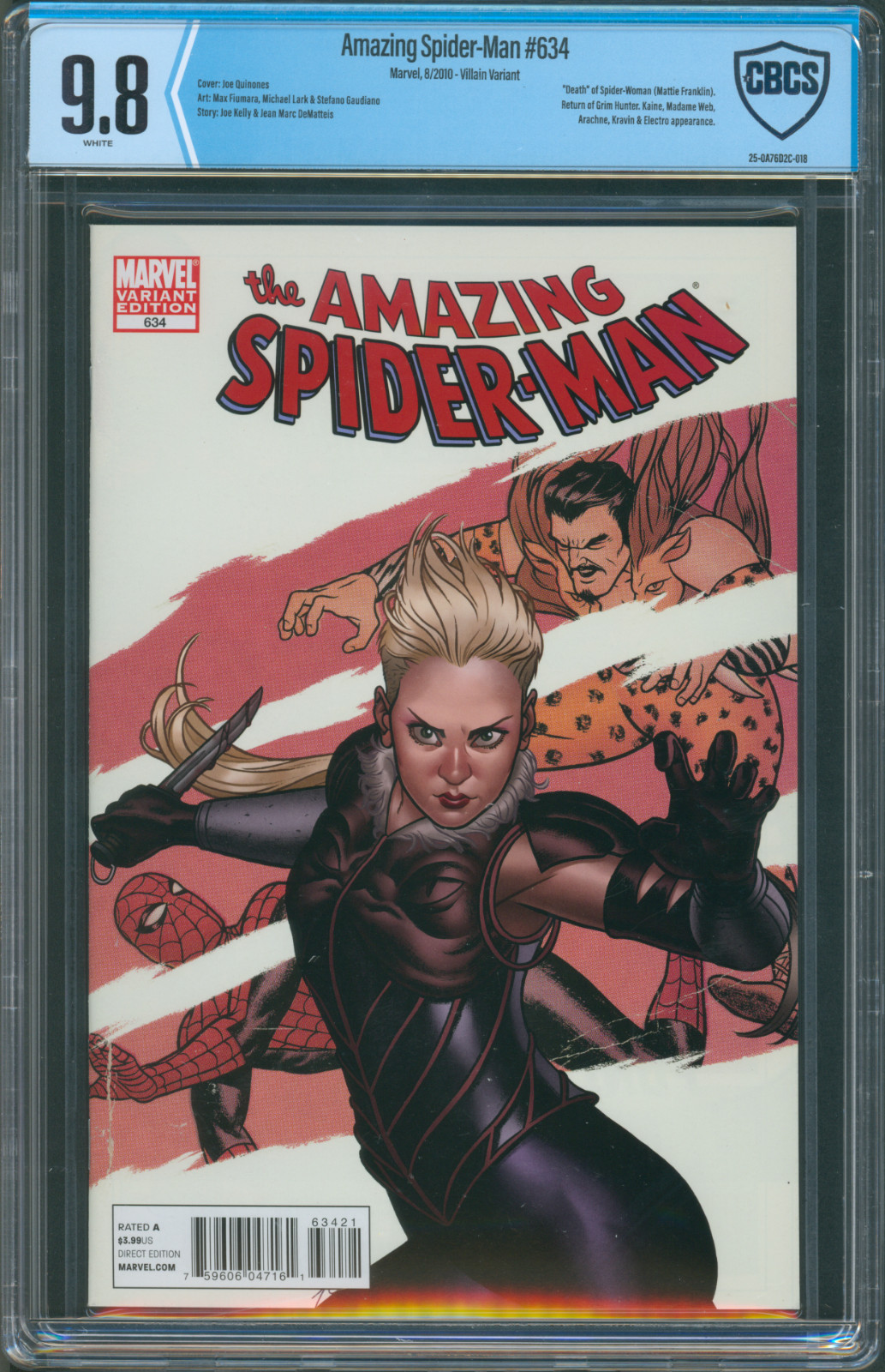Amazing Spider-Man #634, CBCS 9.8, Villain Variant (2010)
