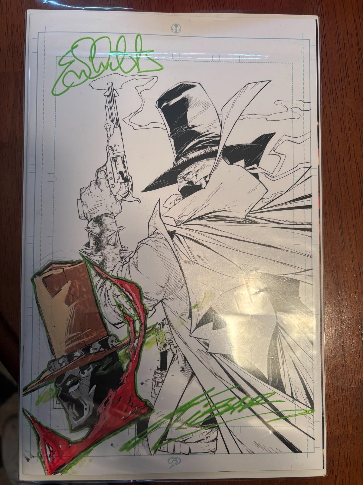 Spawn The Gun Slinger issue 56 Remark and Signature Spawn The Gun Slinger issue 56 Remark and Signature