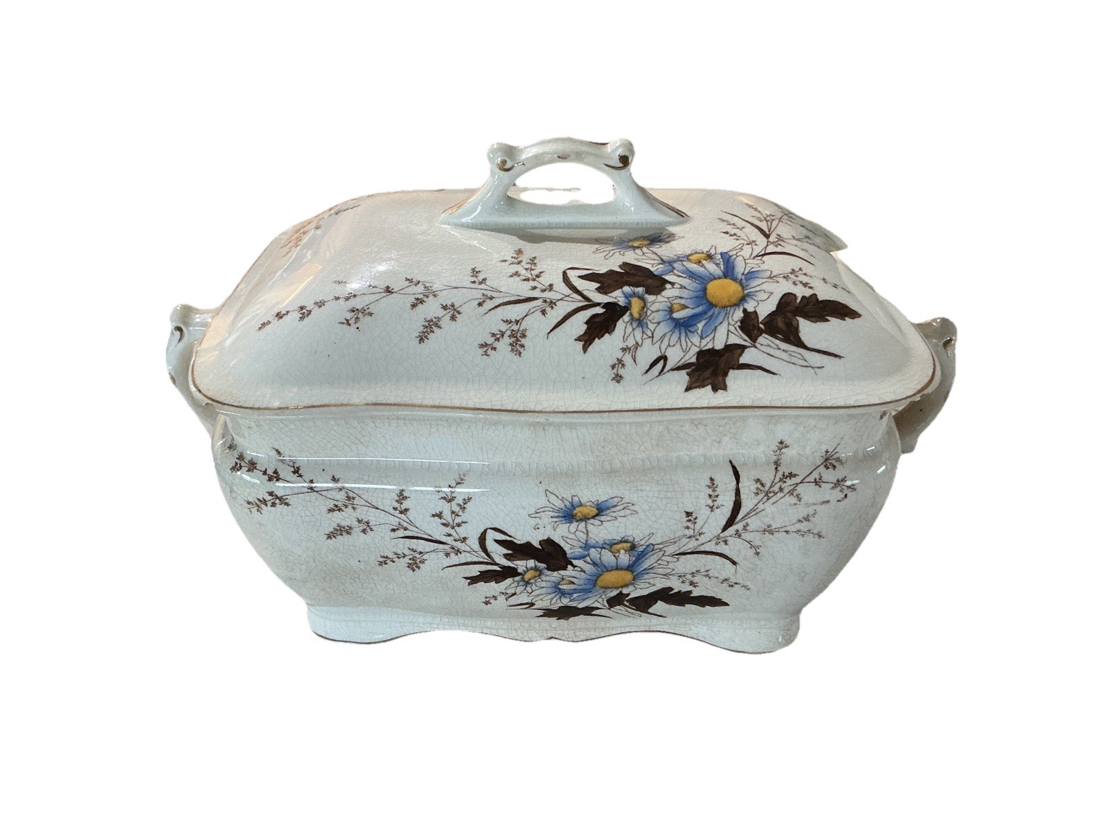 Antique Alfred Meakin Soup Bowl/Tureen with Lid & Ladle