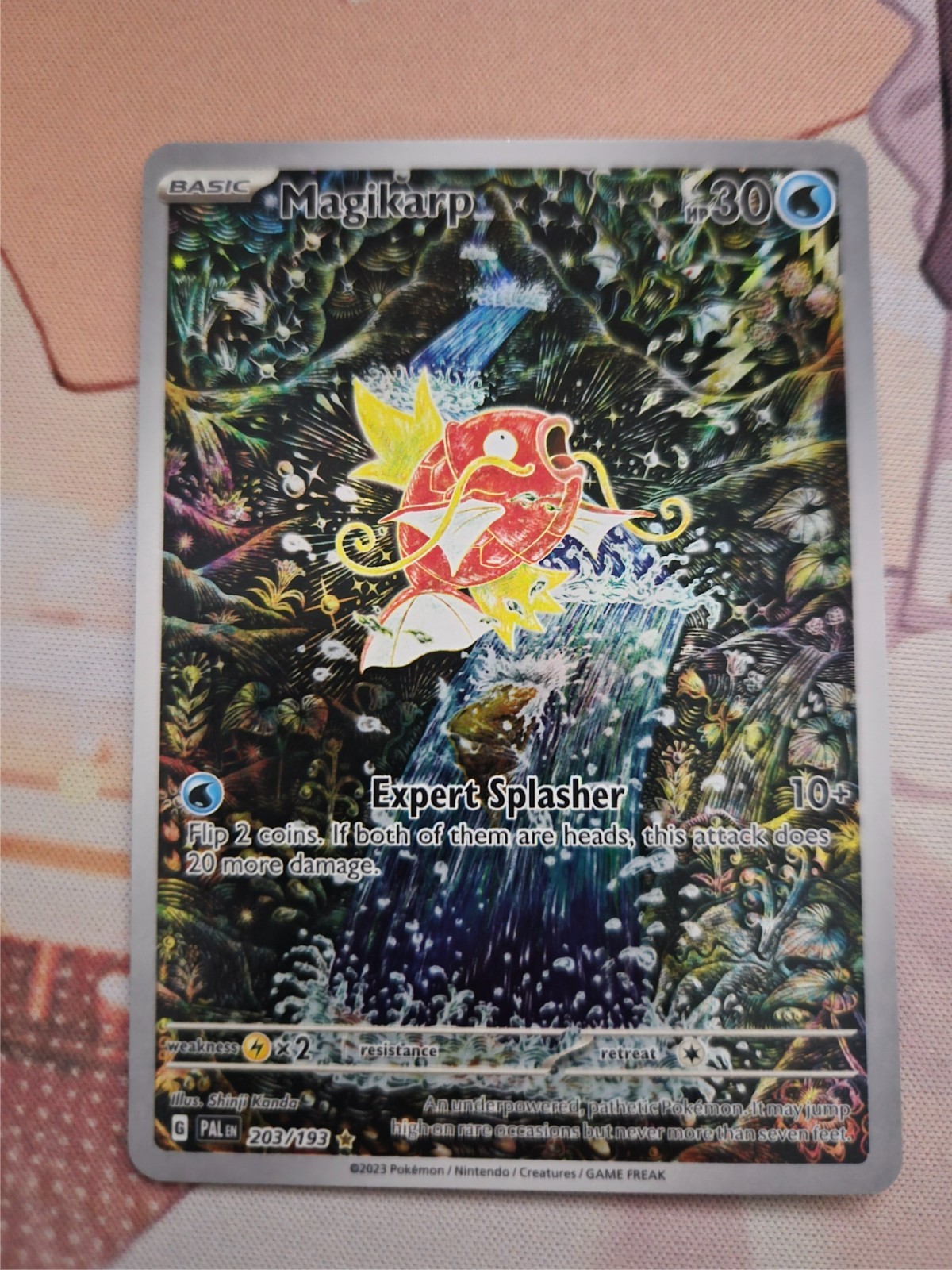 Pokemon Sv02: Paldea Evolved Magikarp 203/193 Pack Fresh Near Mint